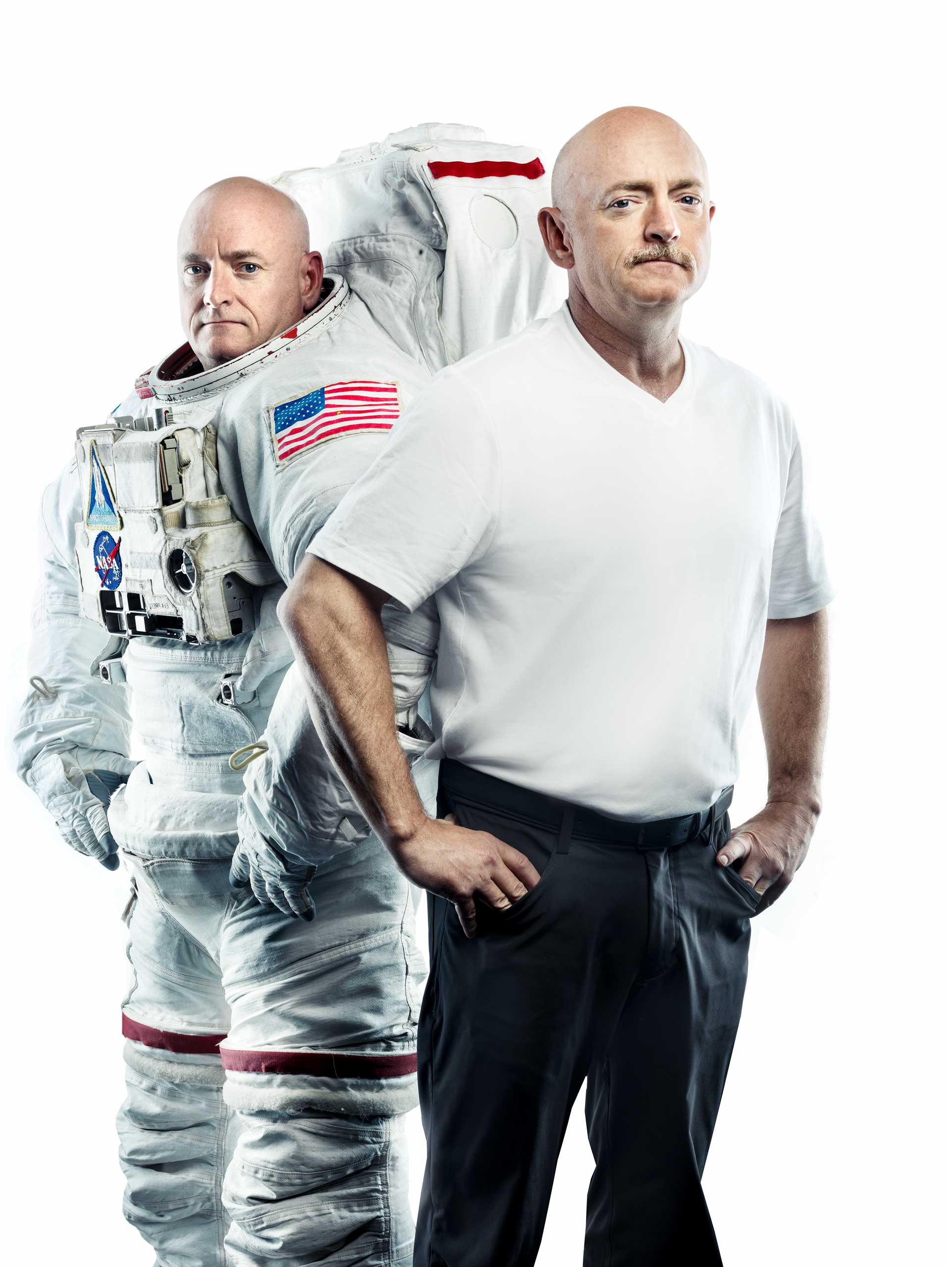 Astronaut twins Mark and Scott Kelly