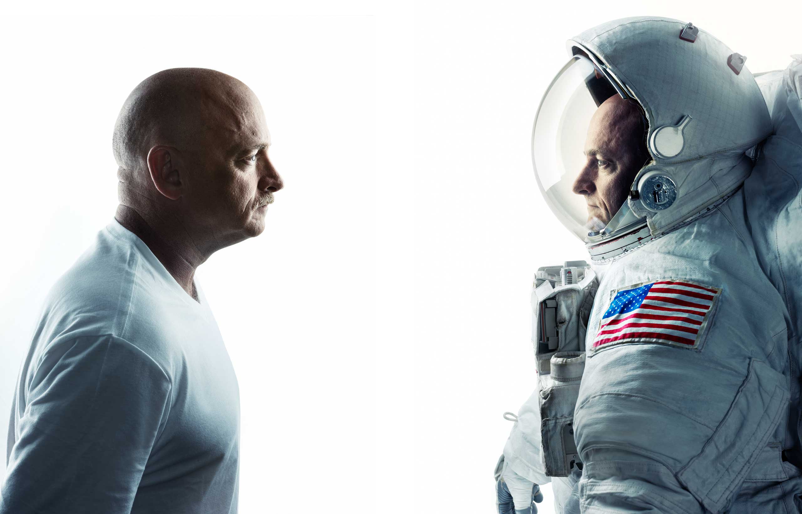 Astronaut twins Mark and Scott Kelly (Marco Grob for TIME)
