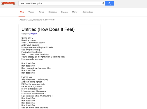 Google Is Putting Song Lyrics Right In Search Results Now Time