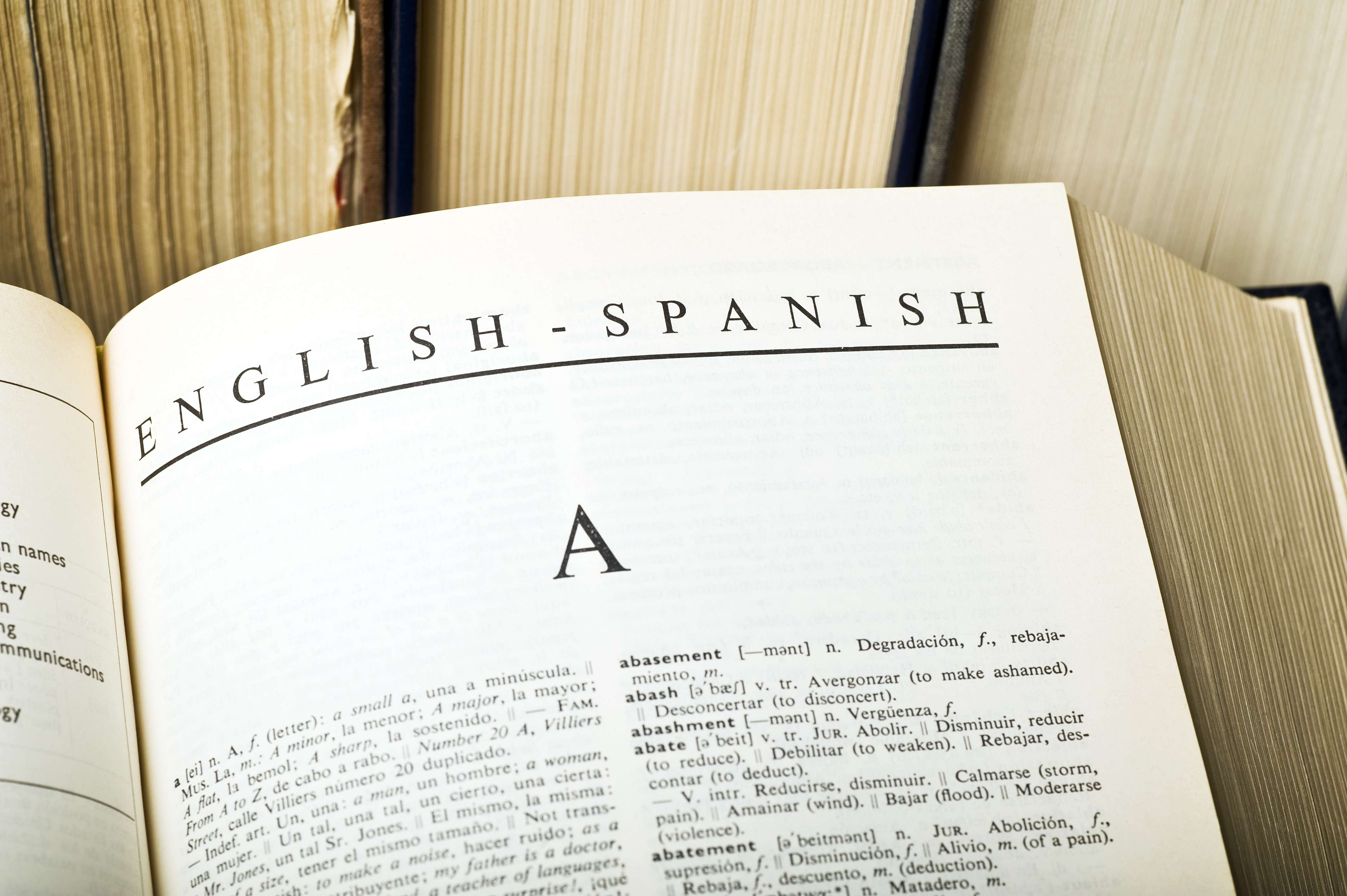 English spanish dictionary