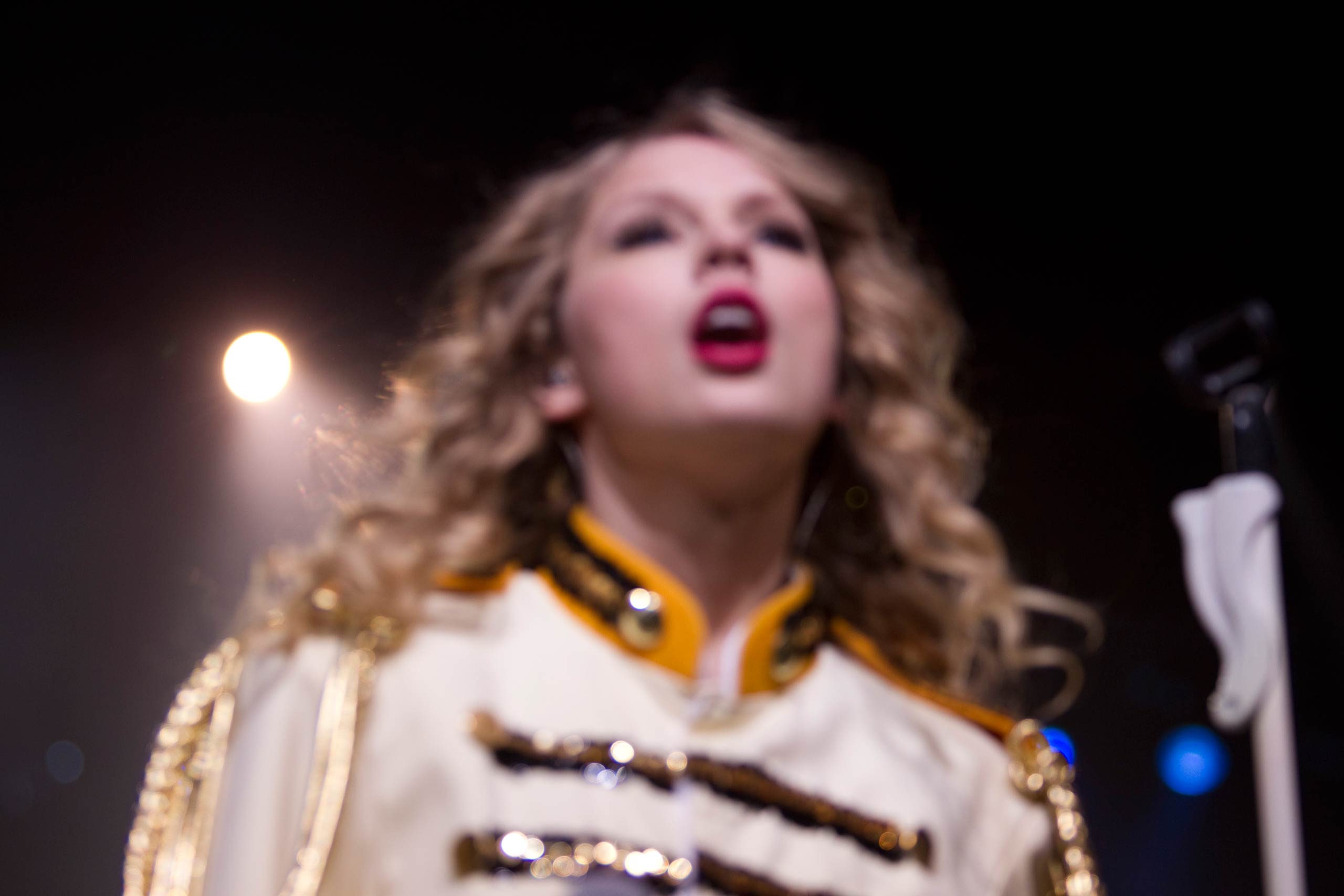 Taylor Swift performs during her Fearless tour in Auburn Hills outside Detroit, Mich. on March 23, 2010.
