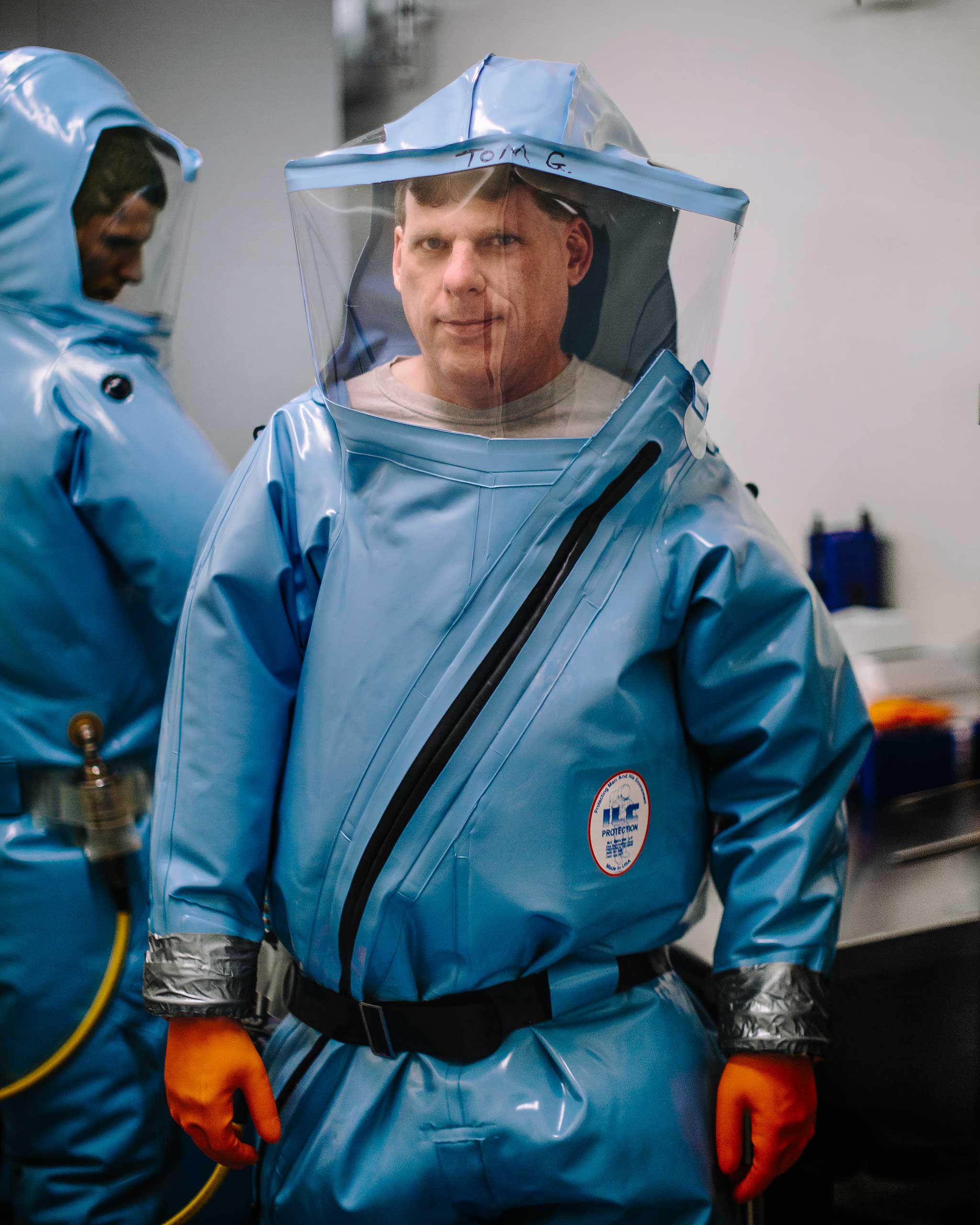 Professor Thomas W. Geisbert at his Lab at the the University of Texas Medical Branch in Galveston. Dec. 2, 2014. Geisbert is a virologist who conducted the first Trials of the Drug TKM-EBOLA.