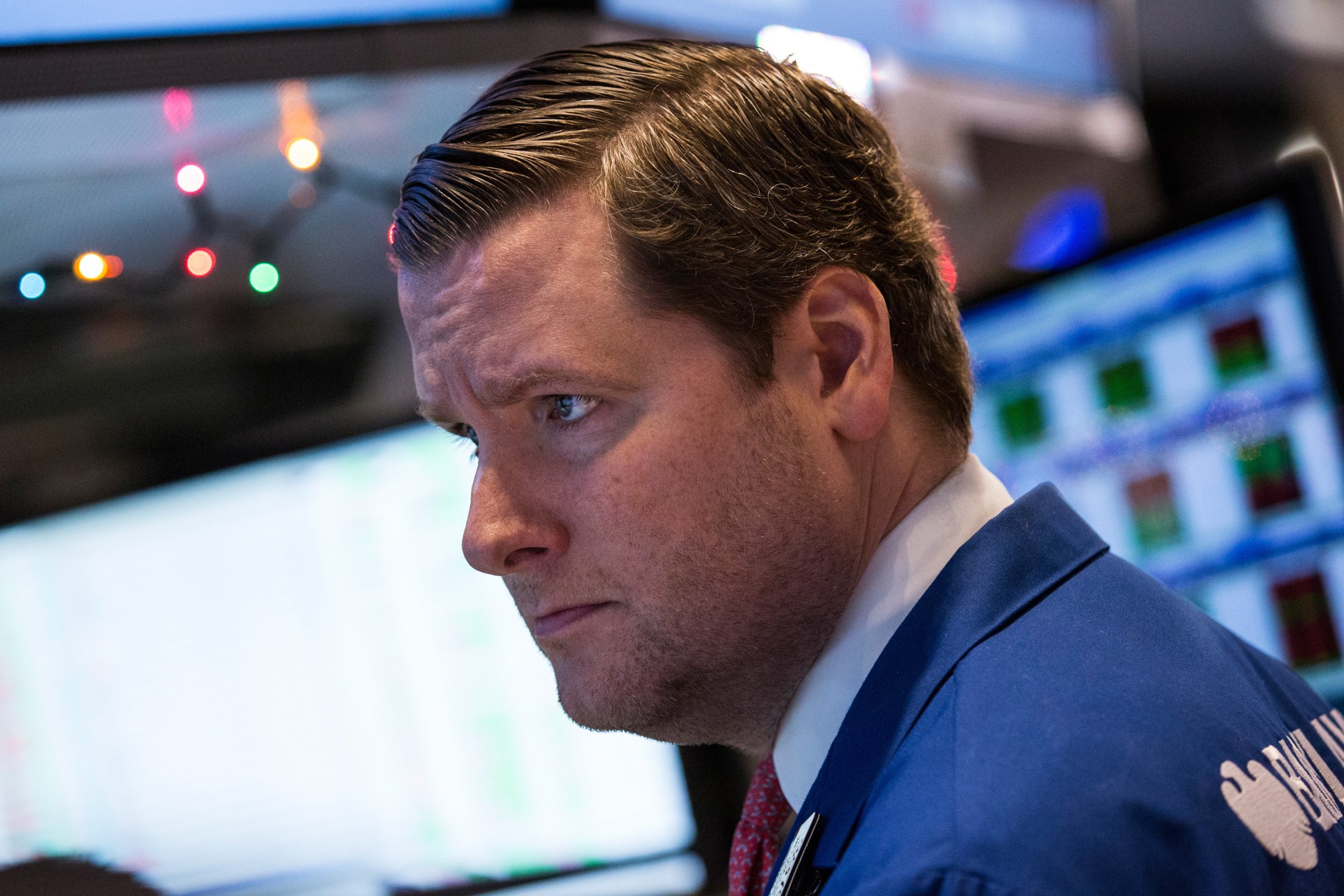A trader on the floor of the New York Stock Exchange on Dec. 22, 2014.