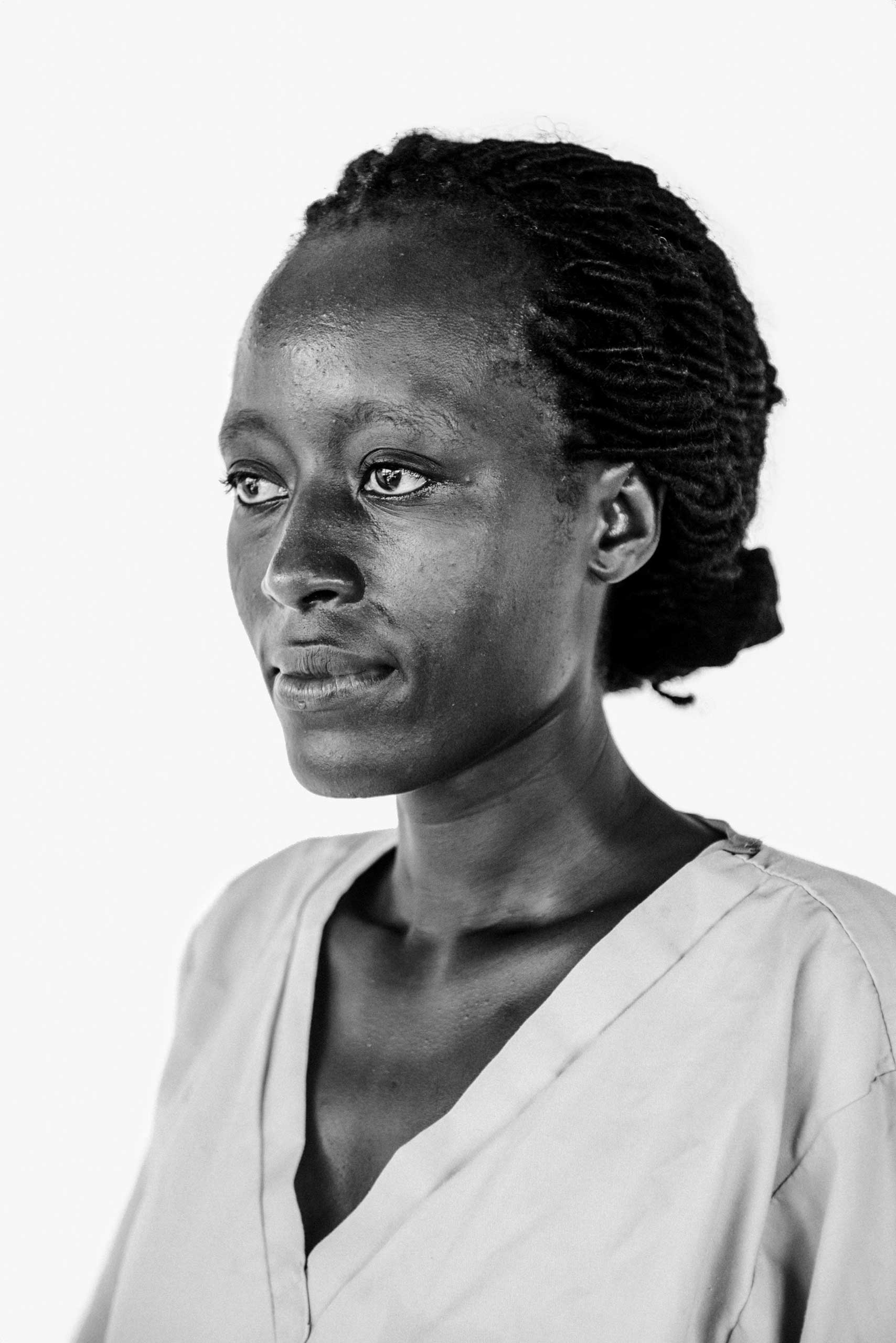 Pares Momanyi, a nursing supervisor from Kenya at a rural Ebola clinic run by the International Medical Corps in Suakoko, Liberia, Oct. 12, 2014.