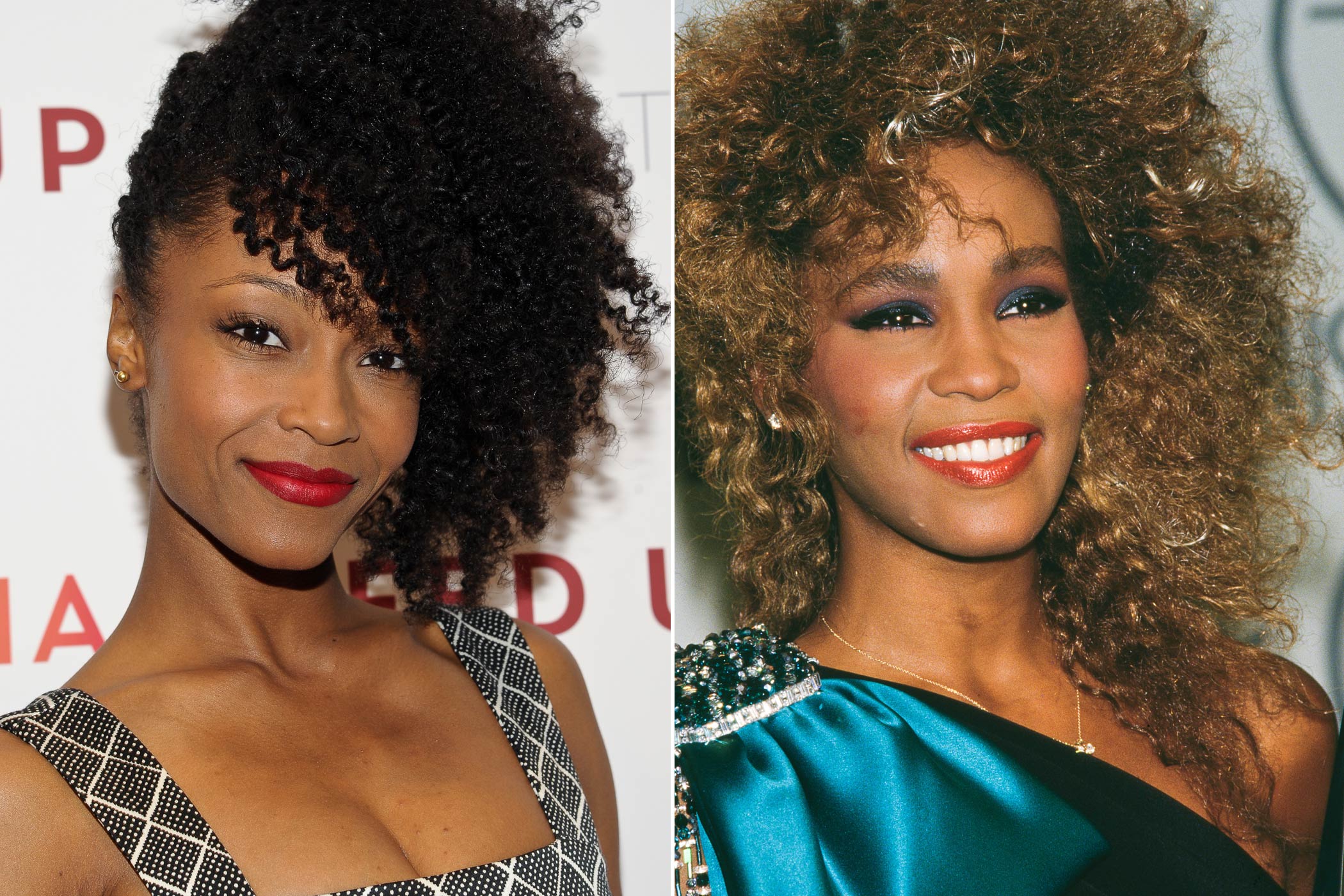 From left: Yaya Dacosta; Whitney Houston (Getty Images (2))