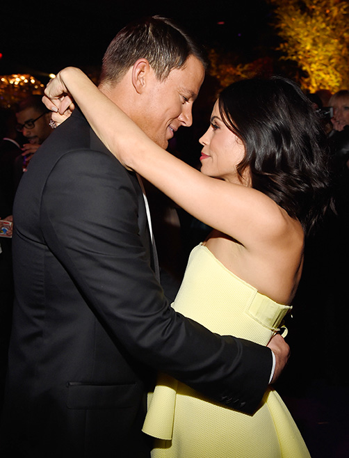 Jenna Dewan-Tatum and Channing Tatum If a Cutest Couple Golden Globe existed, these two would definitely be nominated. They helped kick off the dance party by busting a move to Whitney Houston’s “I Wanna Dance With Somebody.”