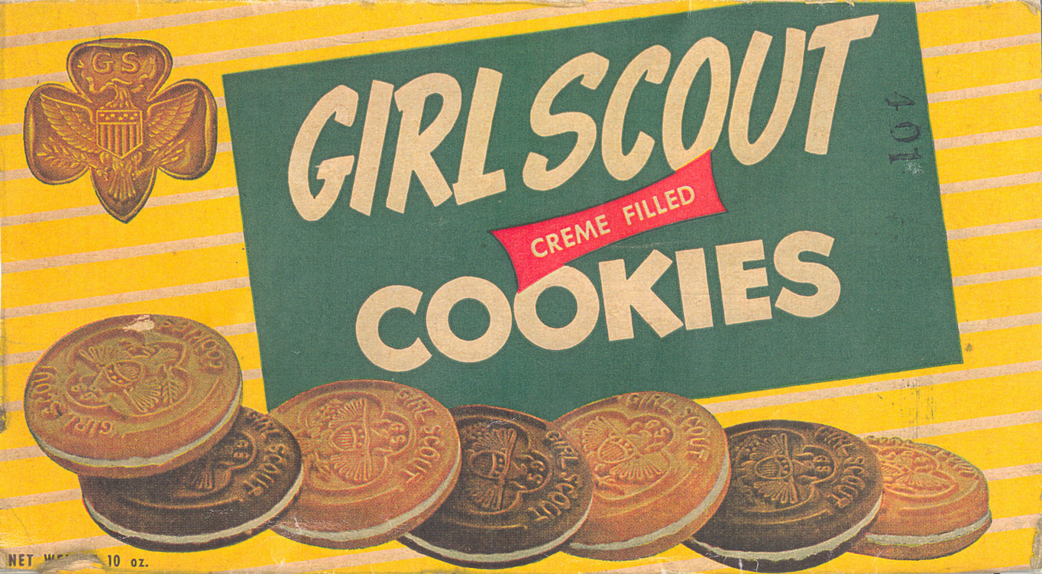 A 1940's Girl Scouts Cookies box (Girl Scouts of the USA)