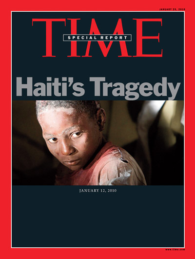 The Jan. 25, 2010, cover of TIME (PHOTOGRAPHS BY IVANOH DEMERS/MONTREAL LA PRESSE/AP)