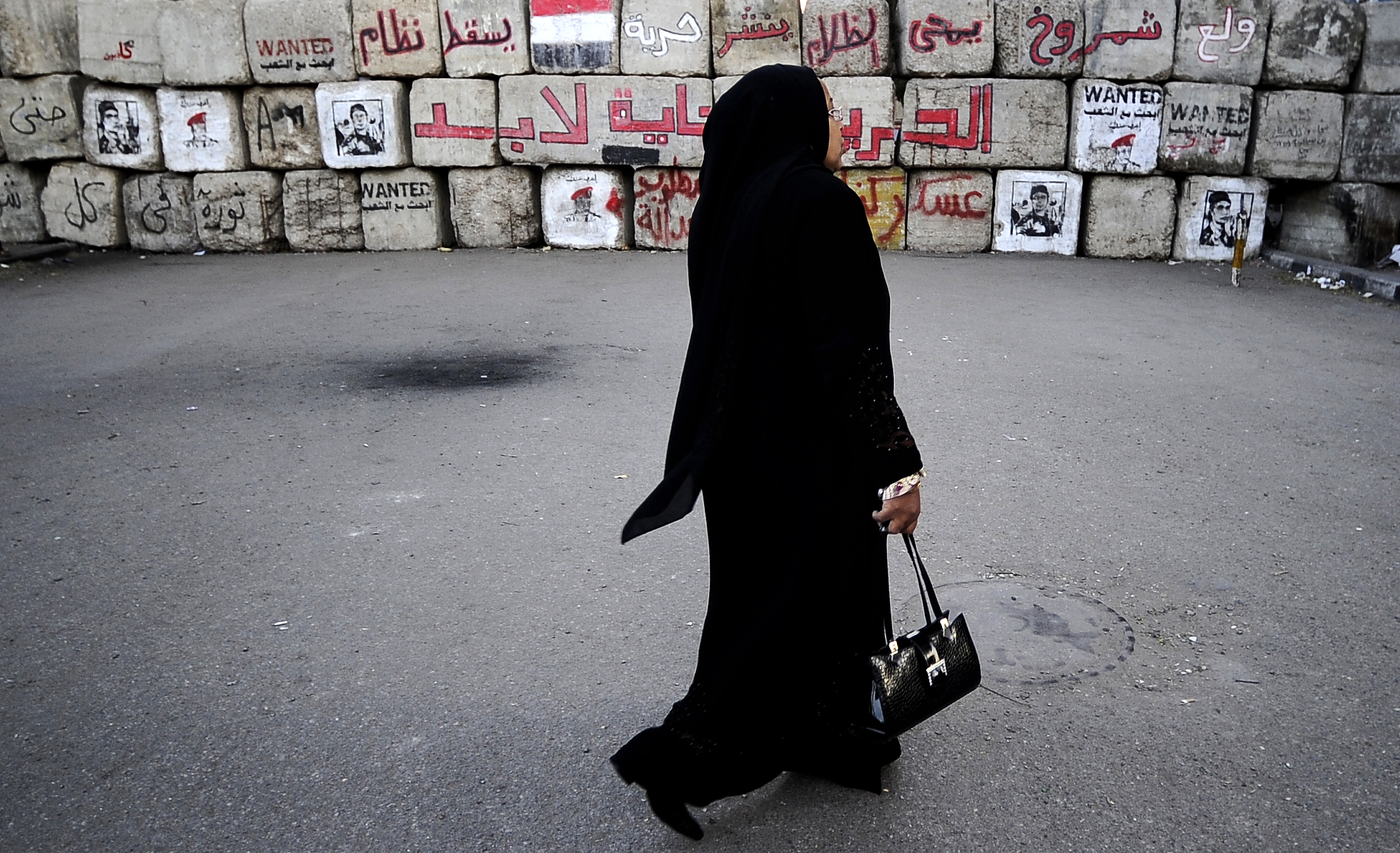 A woman near Cairo's Tahrir Square in 2011.