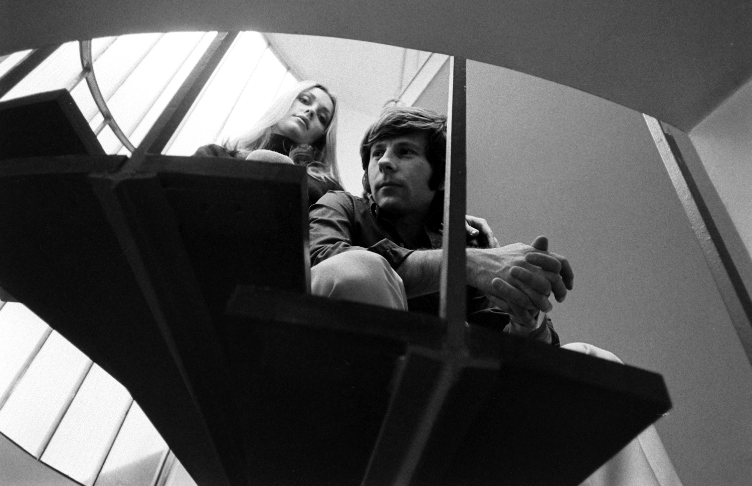 Sharon Tate, Roman Polanski, London, 1968.