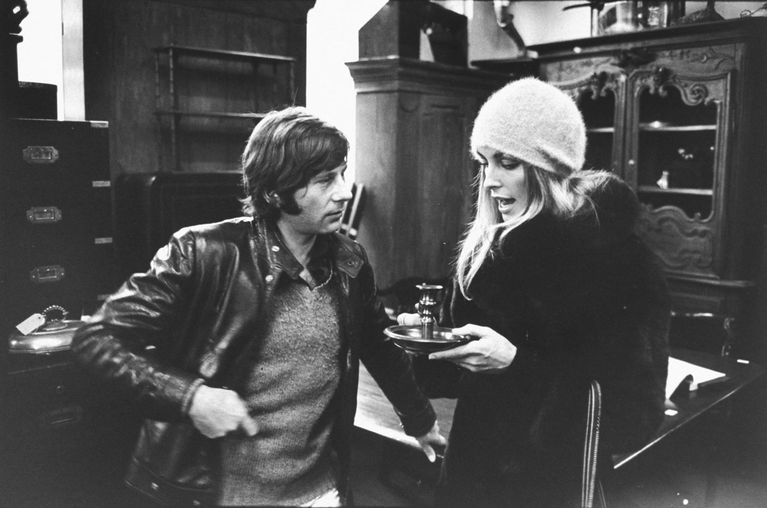 Sharon Tate, Roman Polanski, London, 1968.