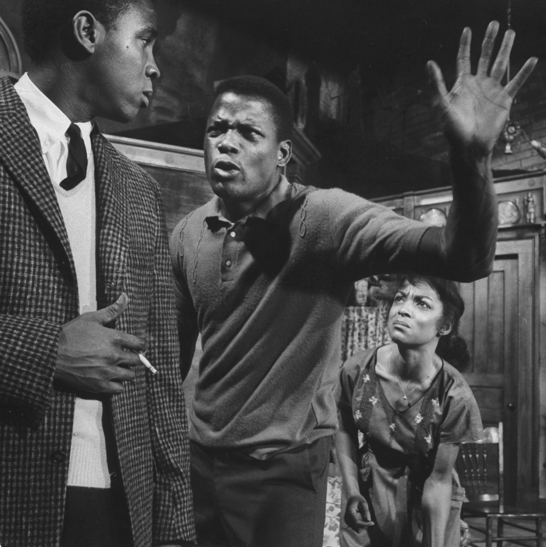 Sidney Poitier in the stage production of "A Raisin in the Sun" in 1959