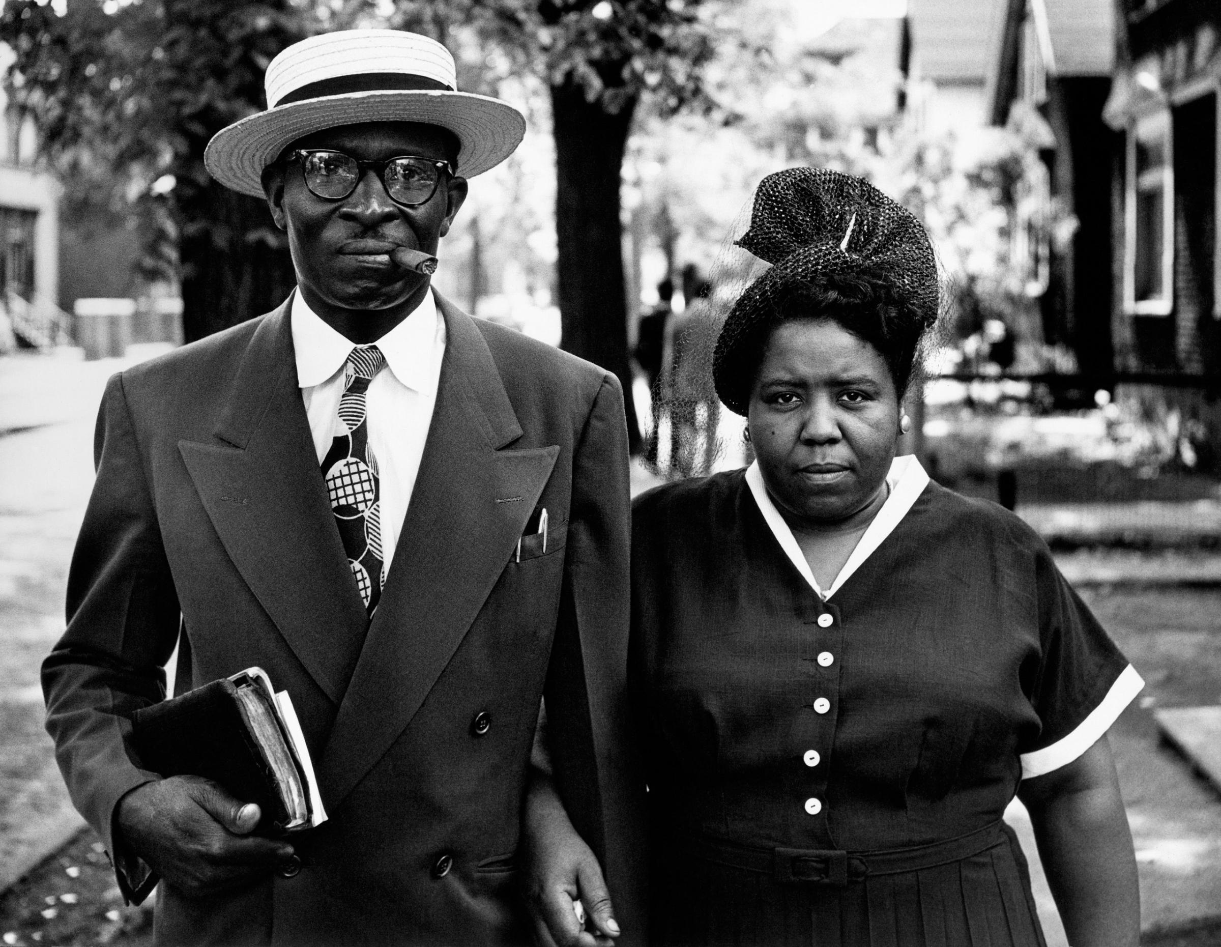 Husband and Wife, Sunday Morning, Detroit, Michigan, 1950.
