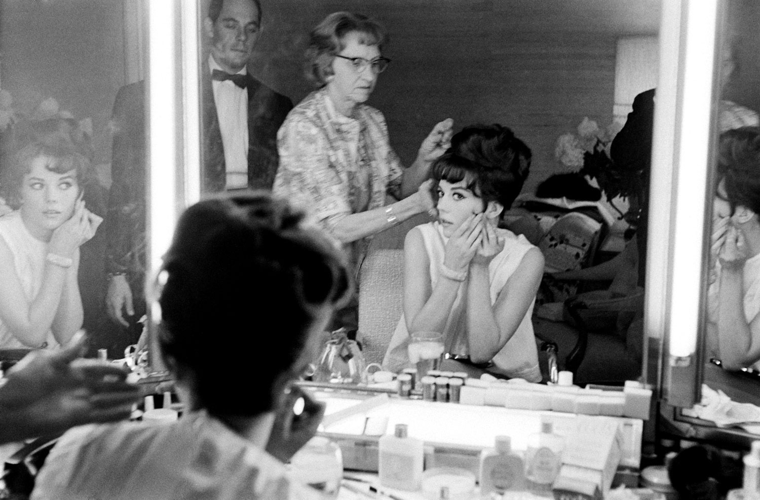 Natalie Woods gets ready for the Academy Awards.