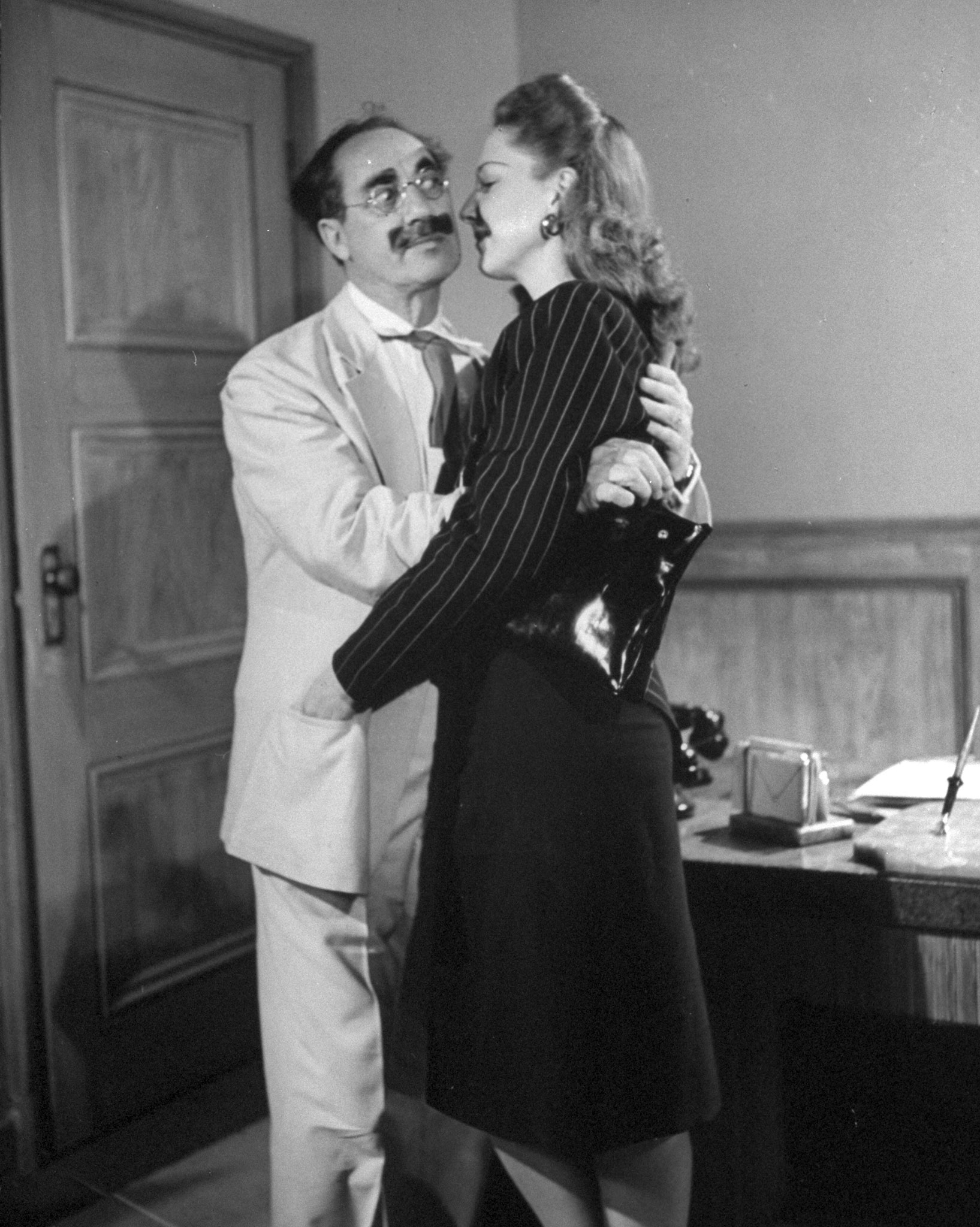 Groucho Marx trains to be a spy, 1946