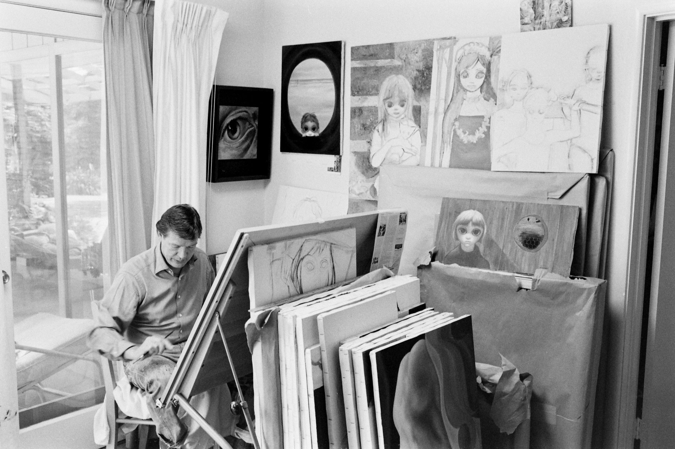 Walter Keane painting, 1965.
