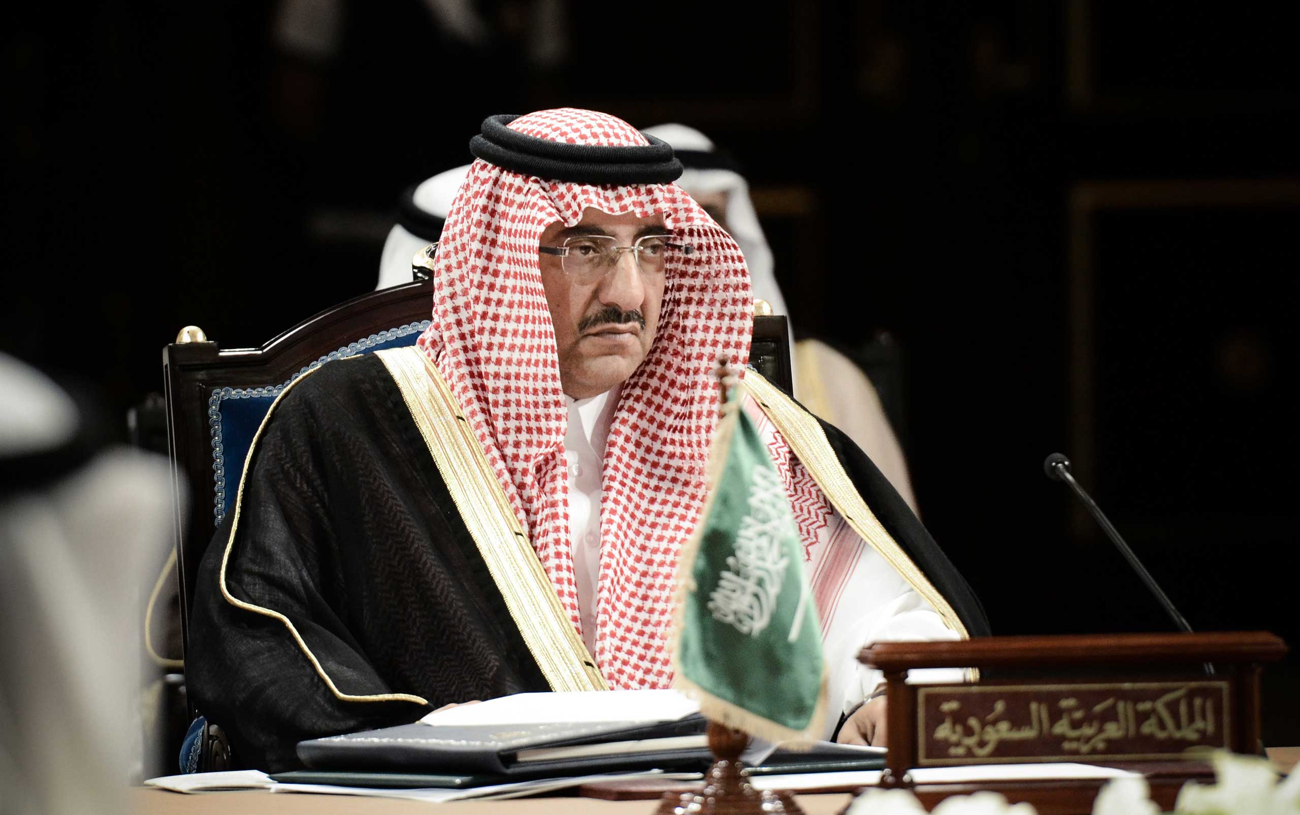 Saudi Prince Mohammed bin Nayef in the Bahraini capital Manama on April 23, 2013. (Mohammed Al-Shaikh—AFP/Getty Images)