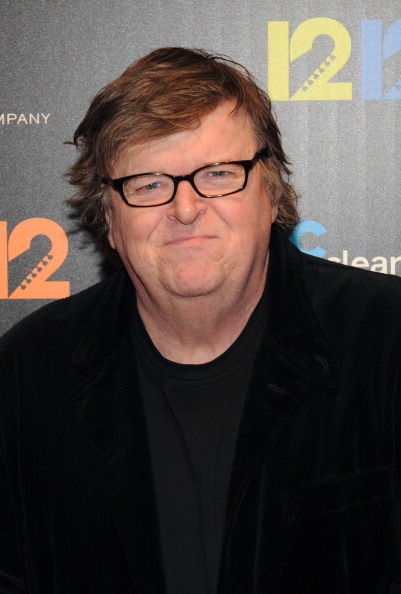 Michael Moore attends the <i>12-12-12</i> screening at Ziegfeld Theater in New York City on Nov. 8, 2013 (Craig Barritt—Getty Images)