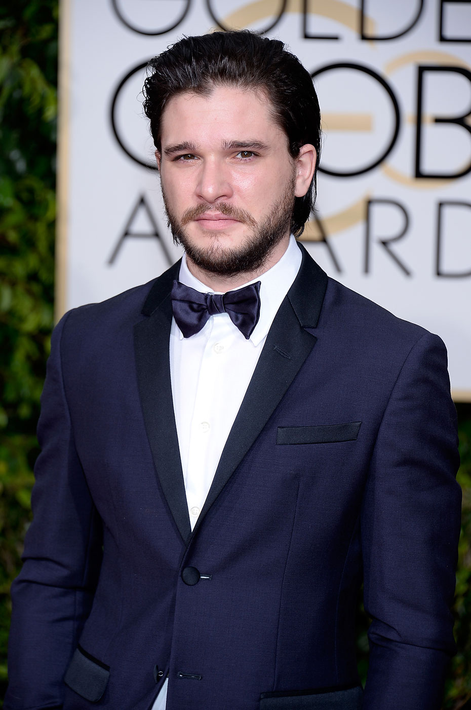 Kit Harington arrives at the 72nd Annual Golden Globe Awards held at The Beverly Hilton Hotel on Jan. 11, 2015 in Beverly Hills, Calif.