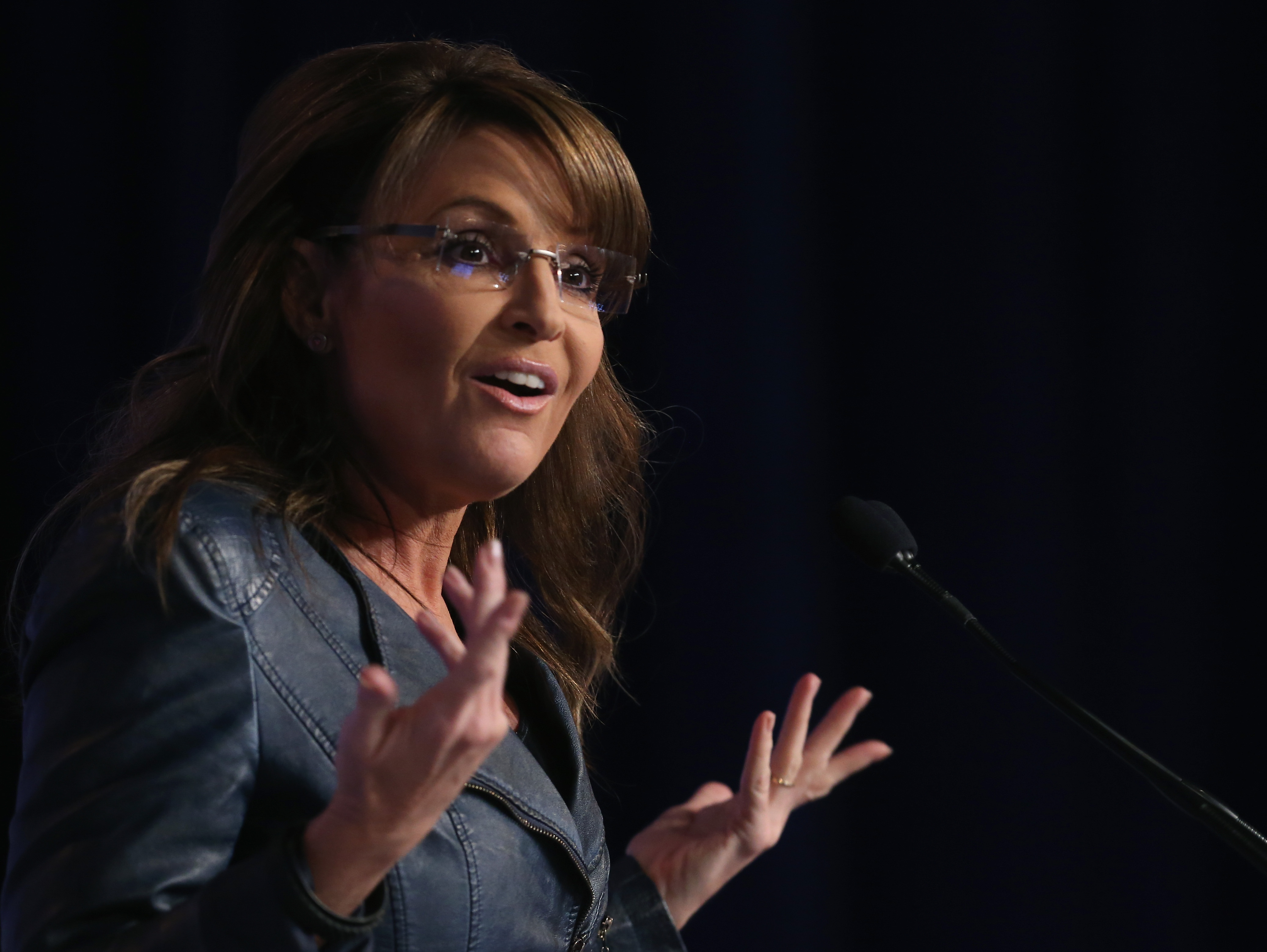 Sarah Palin speaks at the 2014 Values Voter Summit Sept. 26, 2014 in Washington, DC. (Mark Wilson—Getty Images)