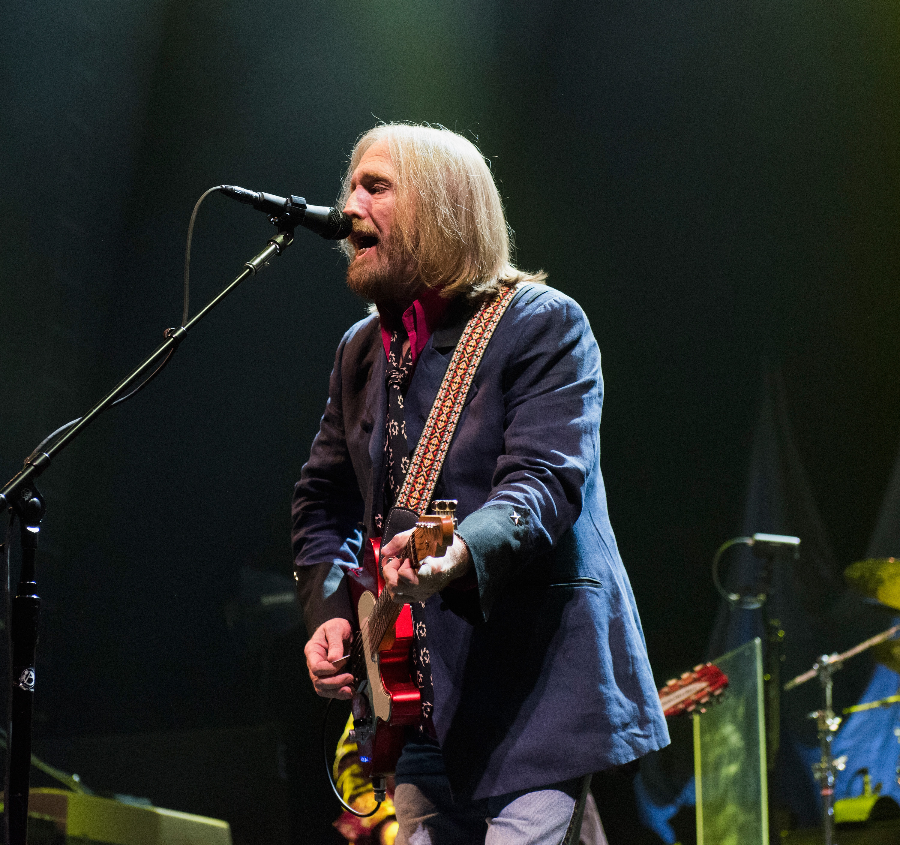 Tom Petty of Tom Petty And The Heartbreakers performs onstage at The Forum on October 10, 2014 in Inglewood, California. (Paul R. Giunta—Getty Images)