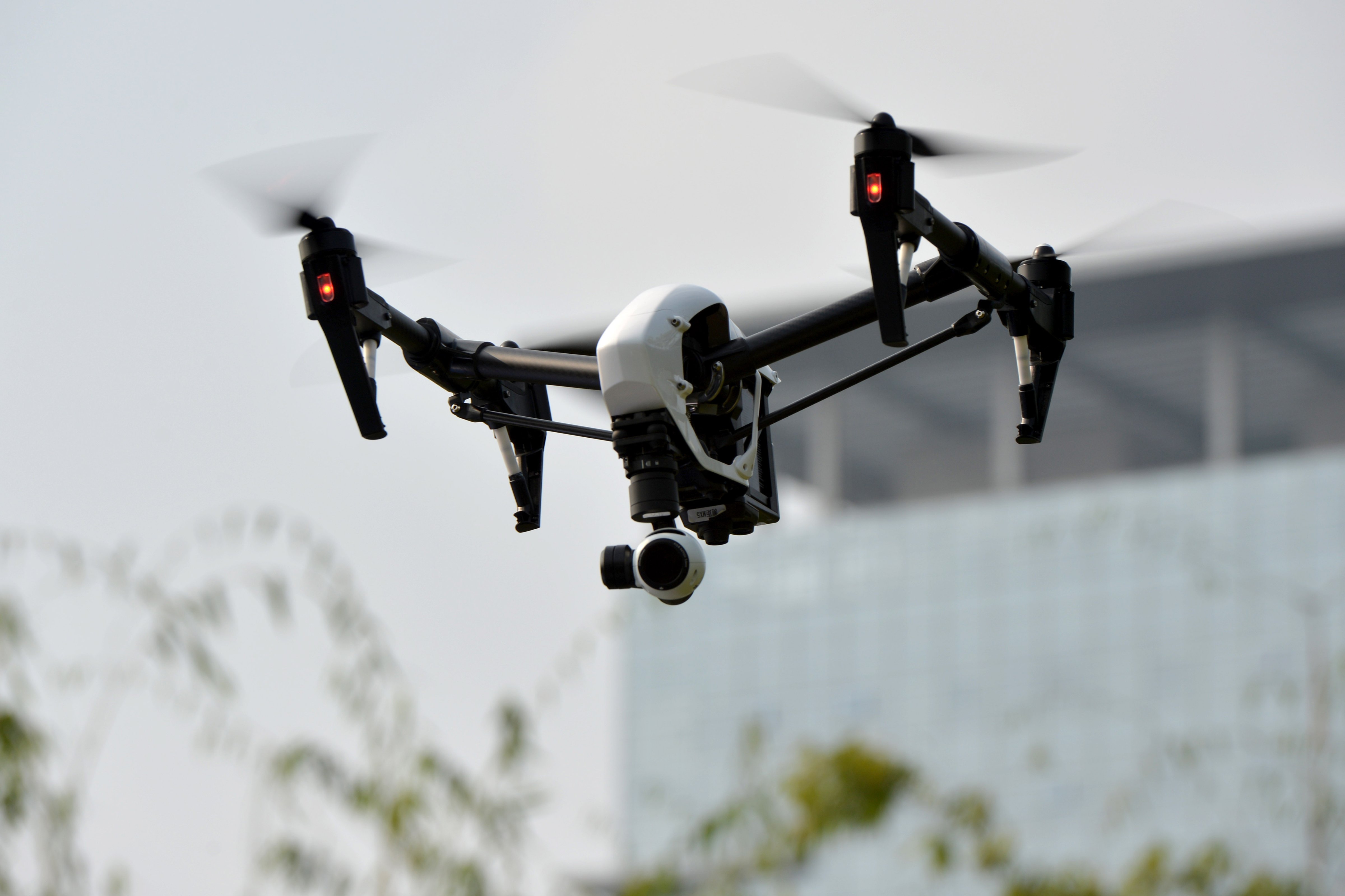 The 'Inspire 1' drone is presented outdoors on November 26, 2014 in Shenzhen, Guangdong province of China. (ChinaFotoPress/Getty Images)