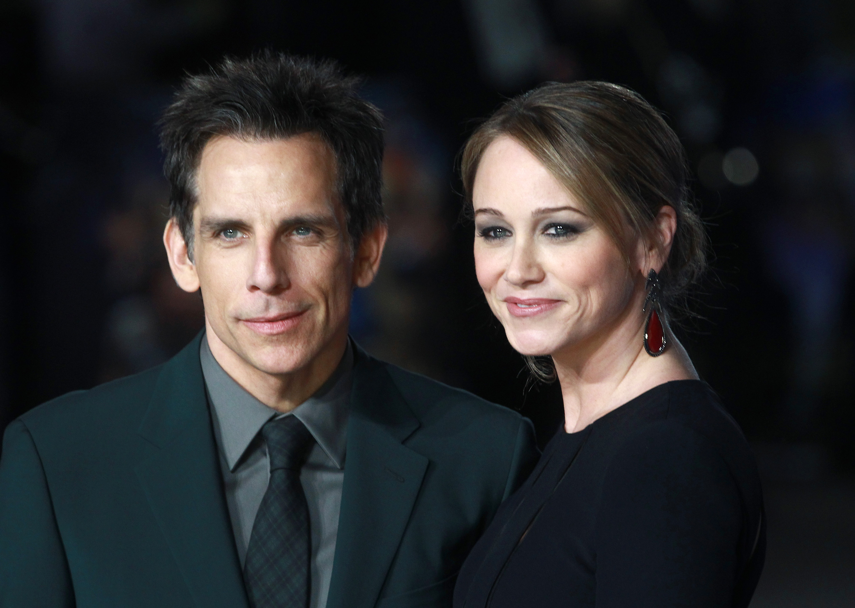 Ben Stiller and Christine Taylor attend the UK Premiere of "Night At The Museum: Secret Of The Tomb" at Empire Leicester Square on December 15, 2014 in London, England. (Fred Duval&mdash;FilmMagic)