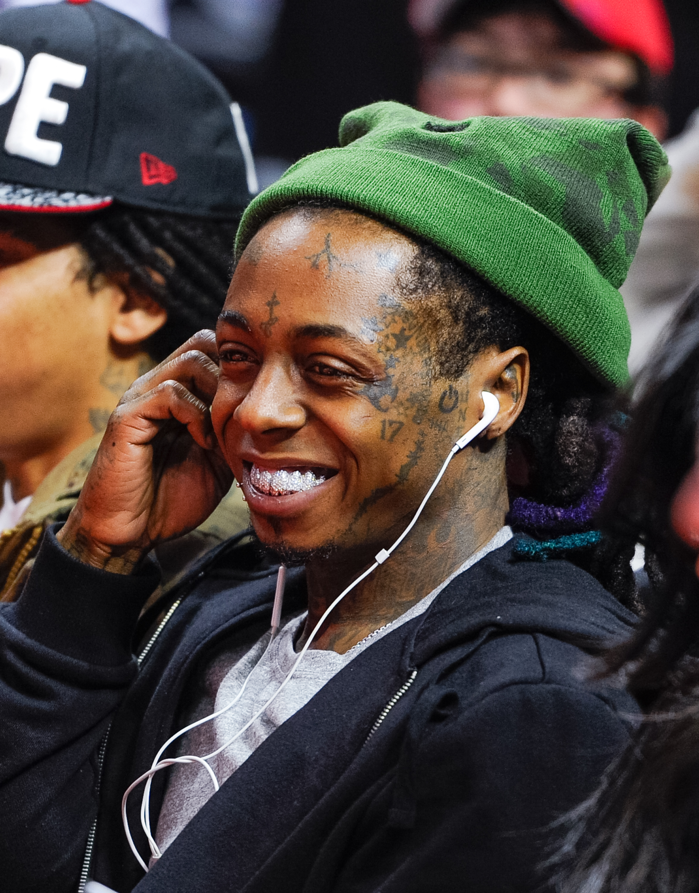Lil Wayne attends a basketball game between the Indiana Pacers and the Los Angeles Clippers at Staples Center on Dec. 17, 2014 in Los Angeles, Calif. (Noel Vasquez—GC Images/Getty Images)