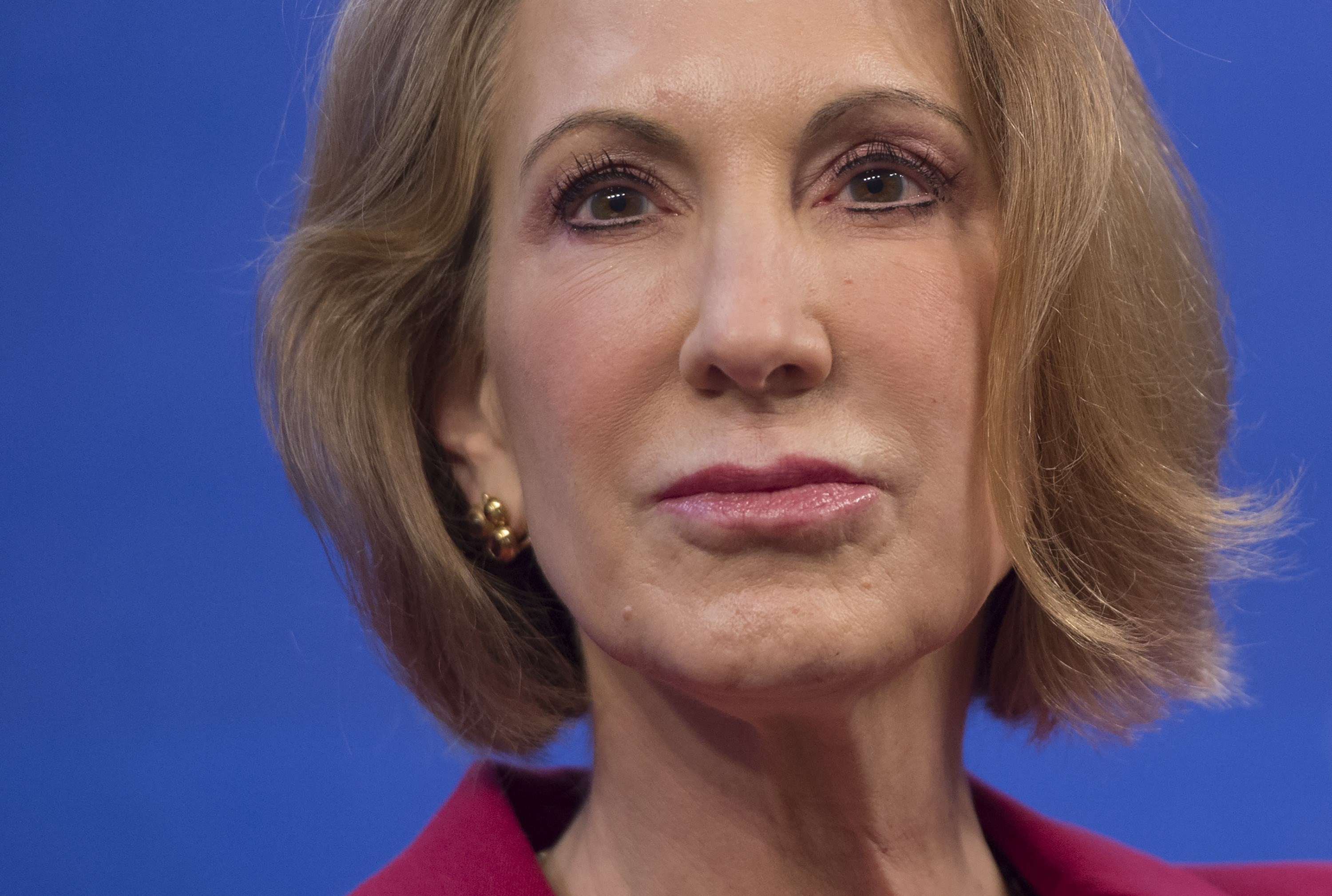 Carly Fiorina speaks about the economy at the Heritage Foundation on December 18, 2014. (SAUL LOEB—AFP/Getty Images)