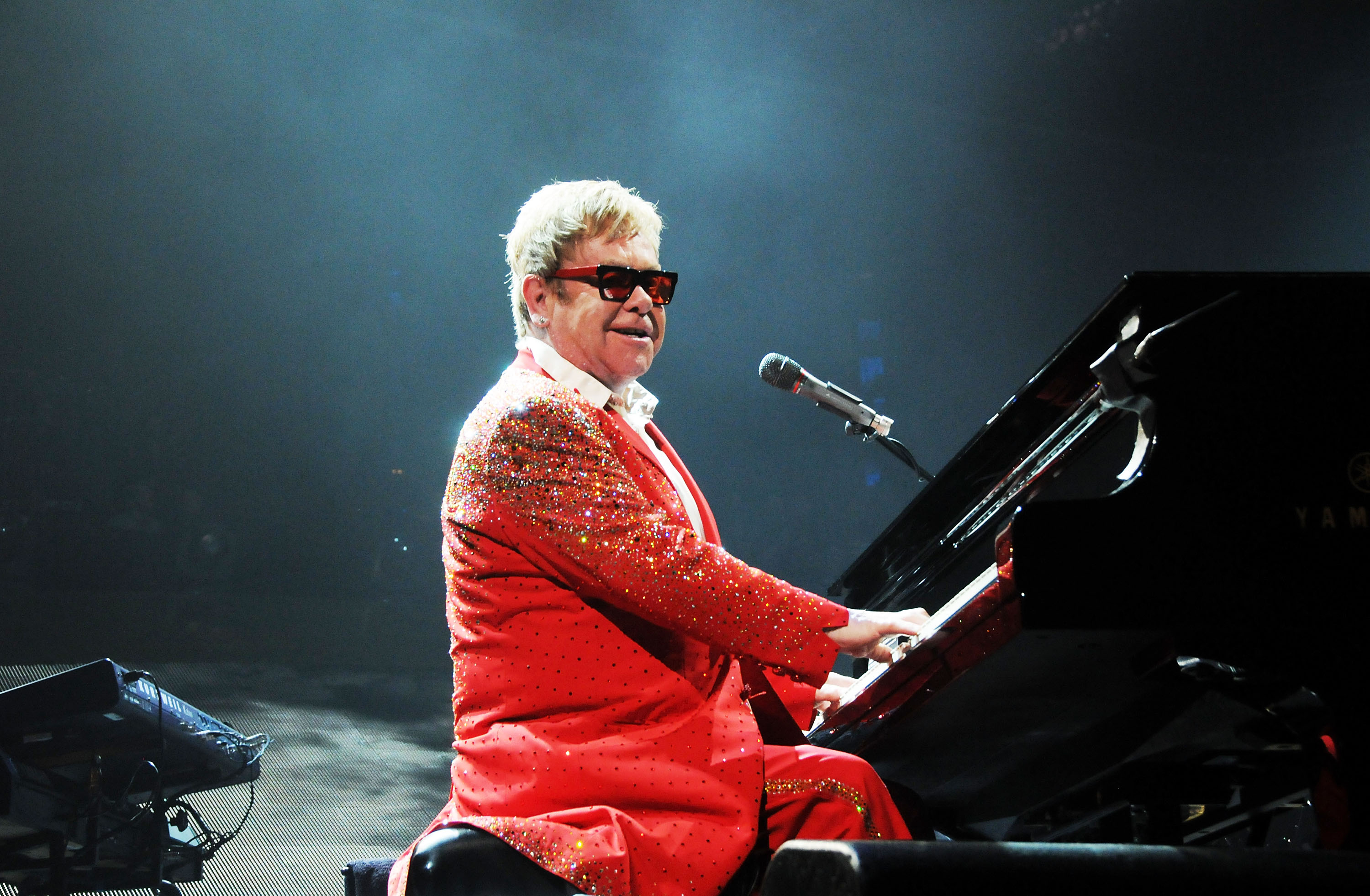 Musician Elton John performs at the Barclays Center on December 31, 2014 in the Brooklyn borough of New York City. (Desiree Navarro—WireImage)