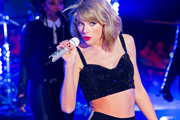 Taylor Swift performs at Dick Clark's New Year's Rockin' Eve 2015 In Times Square. (Steve Mack—FilmMagic)