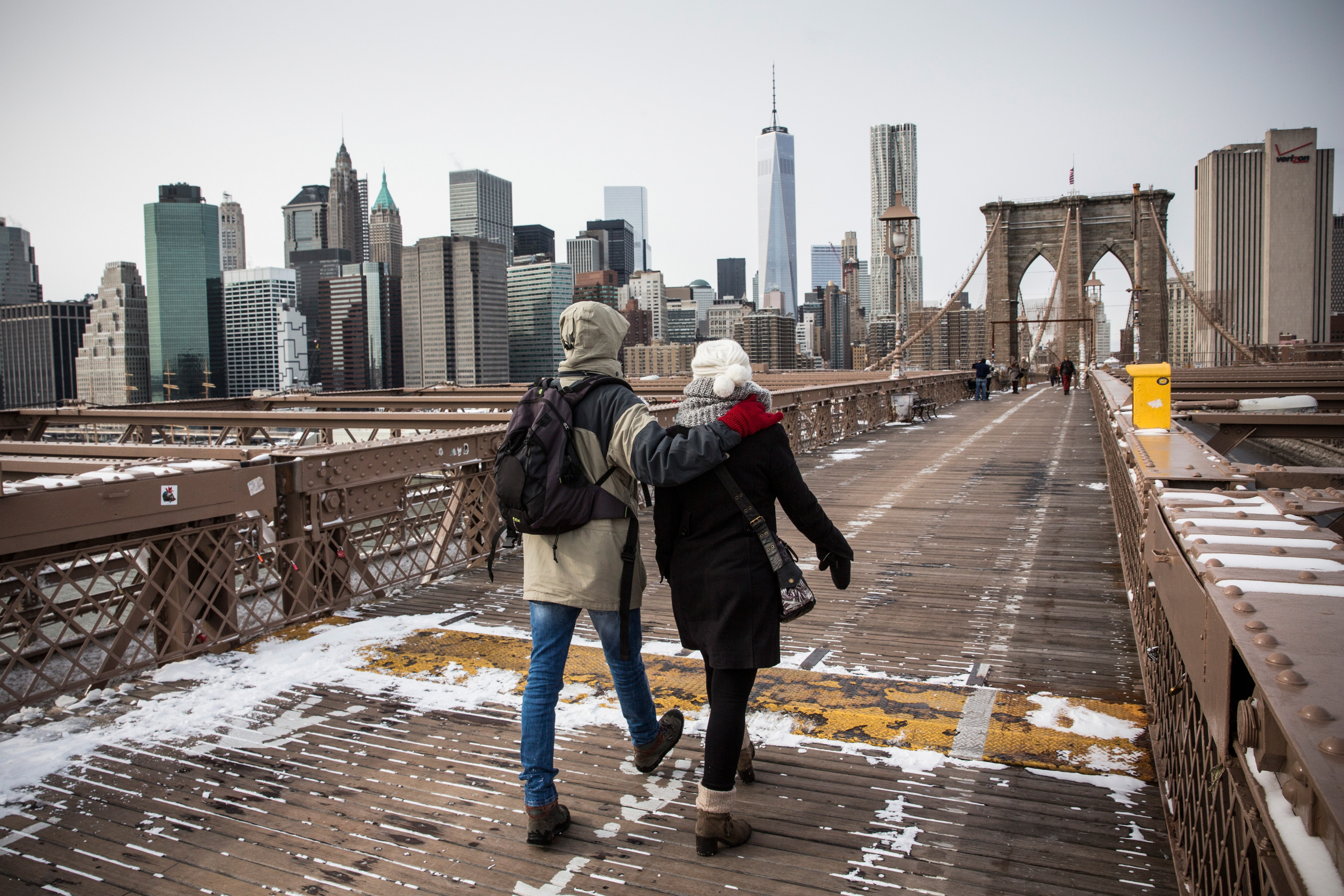 NYC Snowstorm (Andrew Burton&mdash;2015 Getty Images)