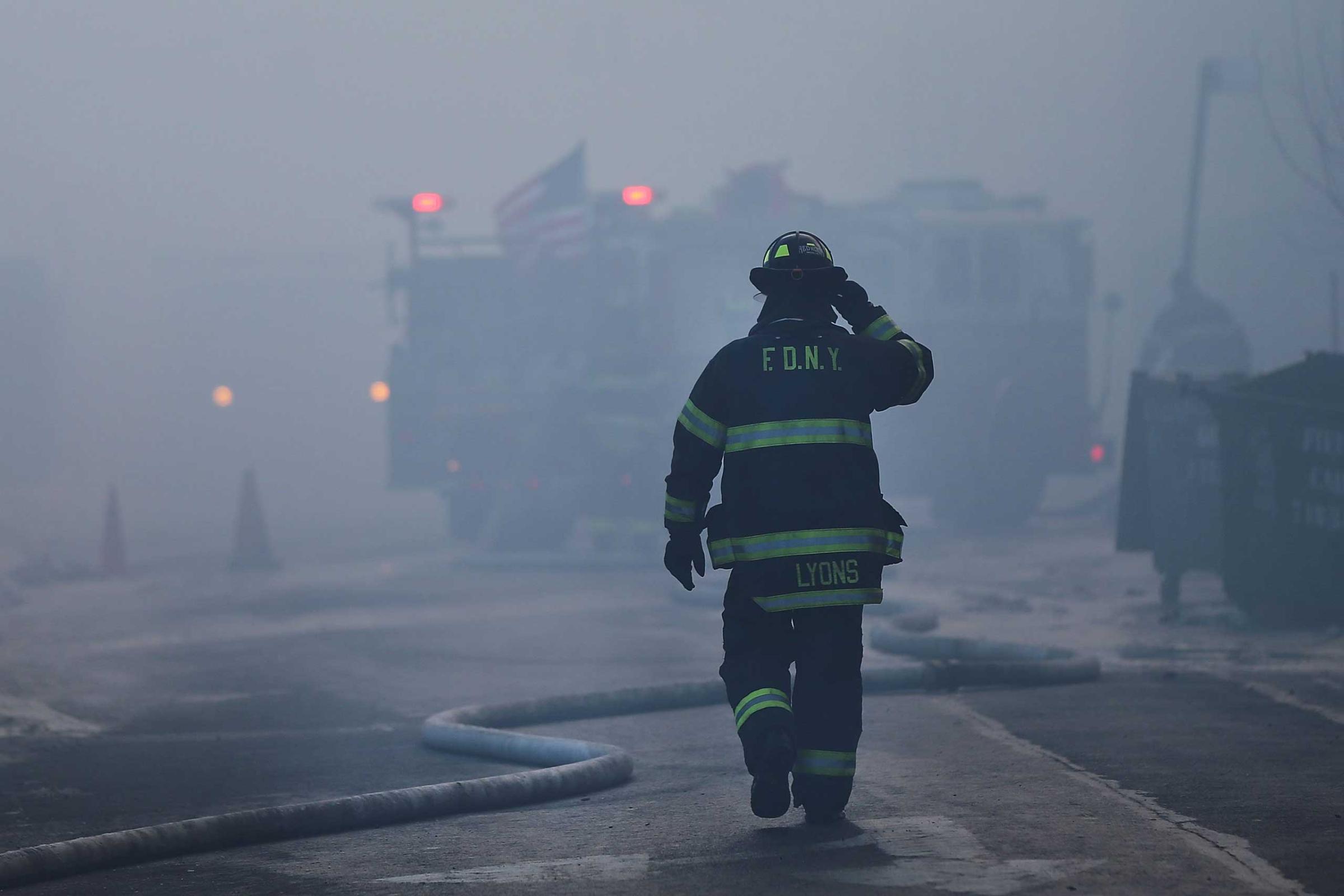 Six-Alarm Fire Rages On Brooklyn's Waterfront