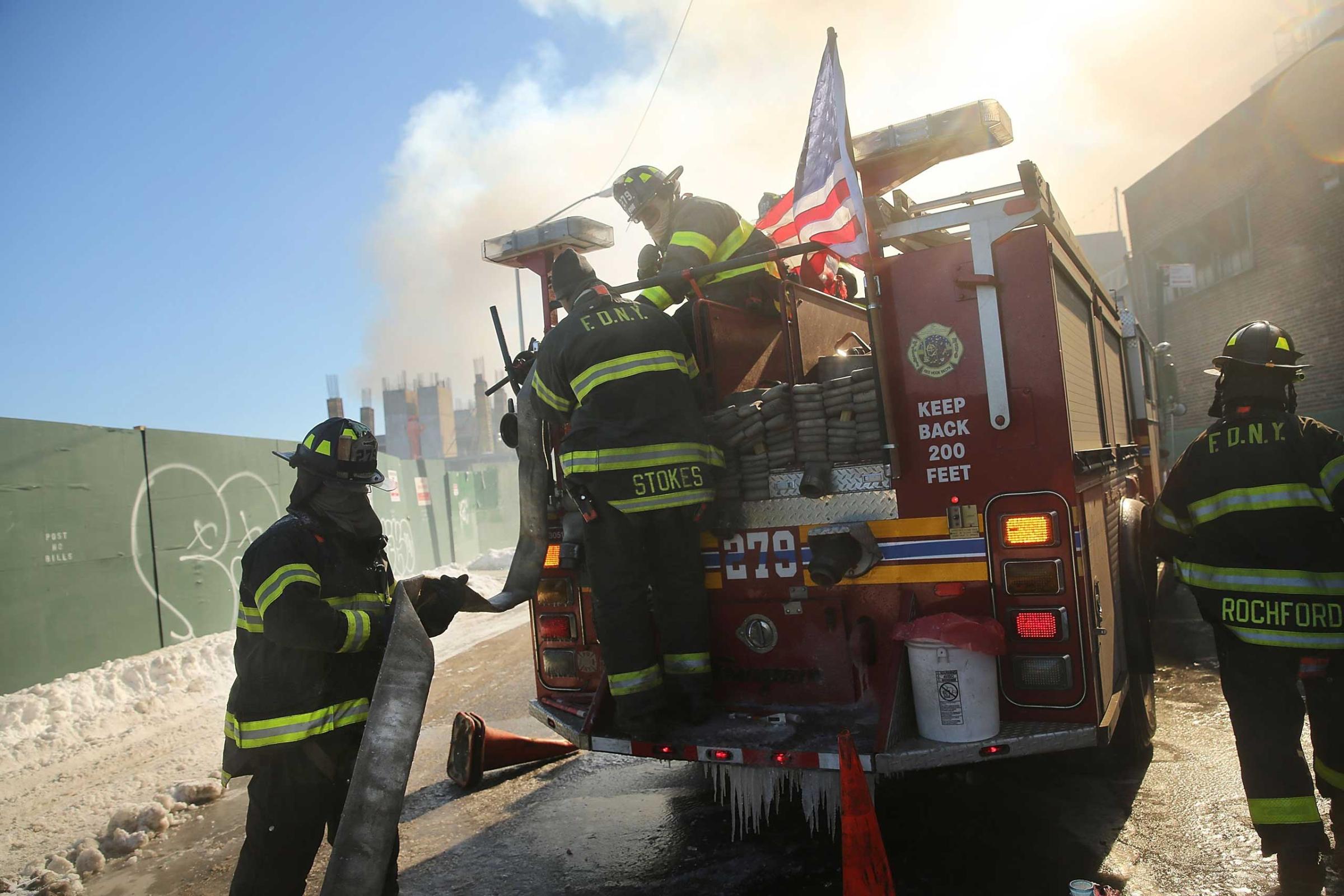 Six-Alarm Fire Rages On Brooklyn's Waterfront
