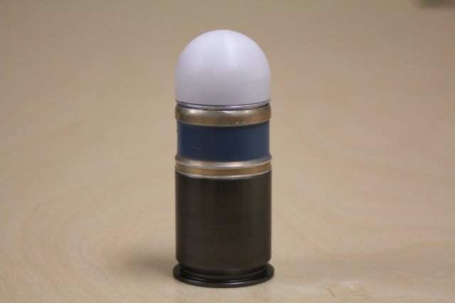 Sensors crammed into the tip of the grenade trigger the round's detonation once it passes over a wall or other obstacle. (U.S. Army)
