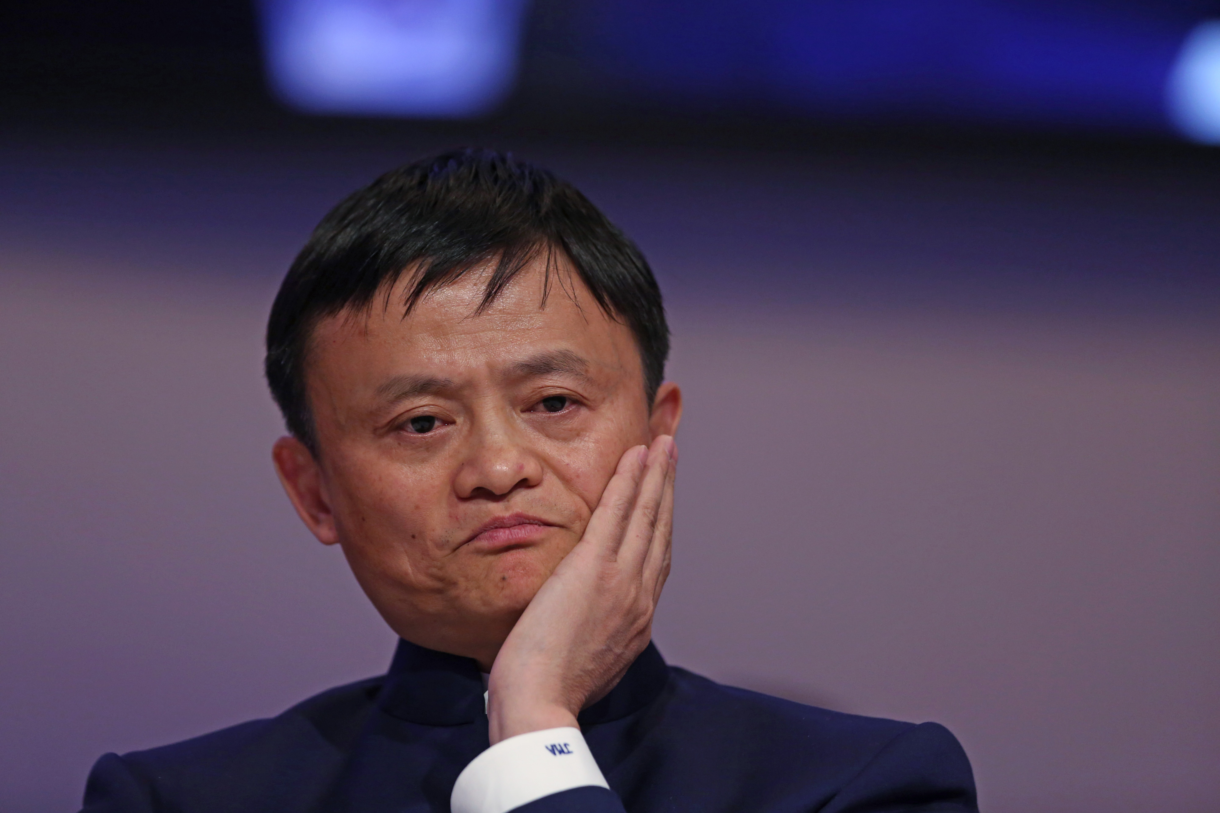 Jack Ma, billionaire and chairman of Alibaba Group Holding Ltd., during the World Economic Forum in Davos, Switzerland on Jan. 23, 2015. (Bloomberg—Bloomberg via Getty Images)
