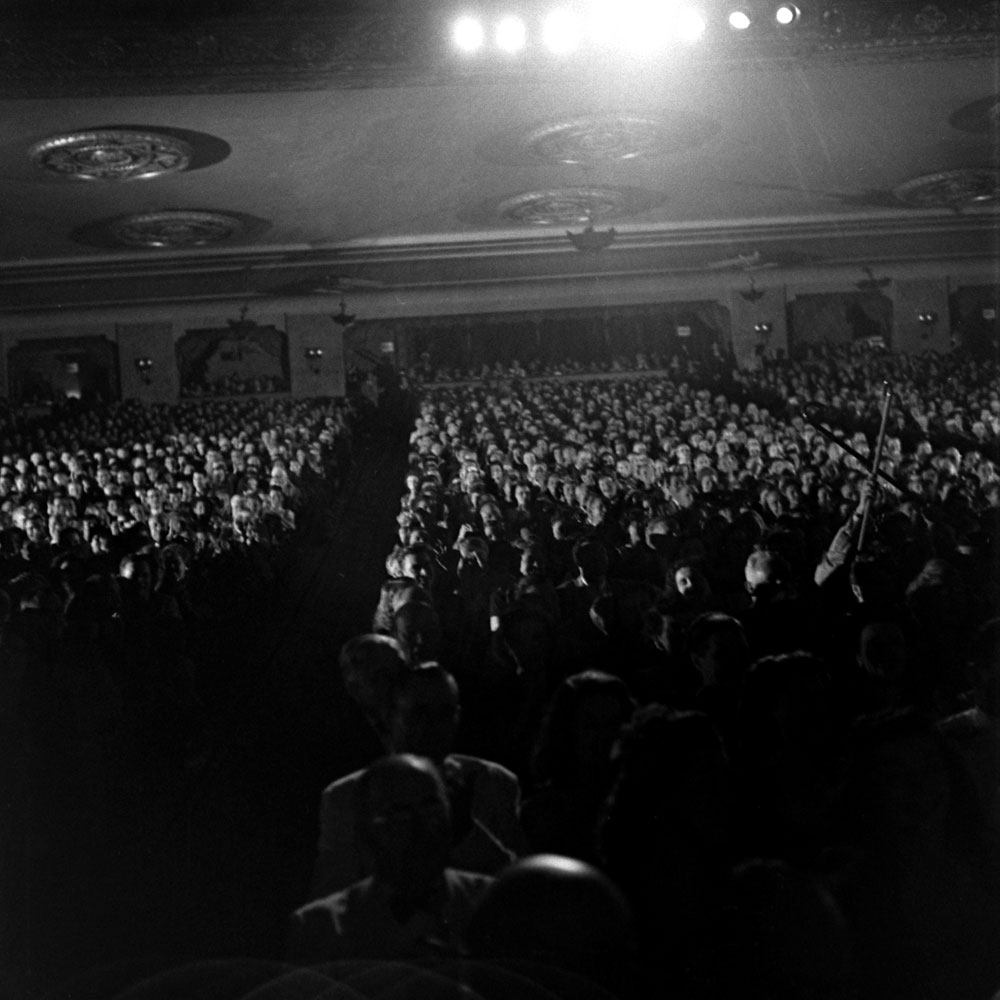 Inside the Warner Theater during the Miss America pageant in Atlantic City, September 1945.