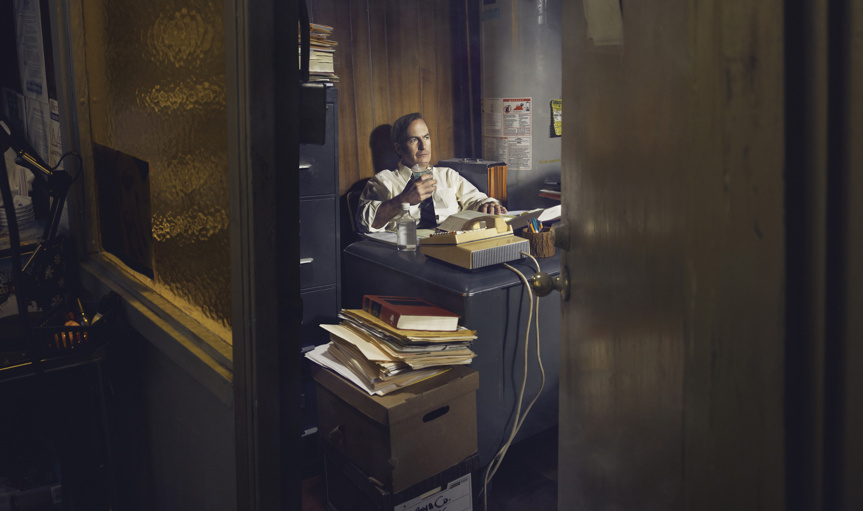 Down by law: Better Call Saul fleshes out the struggling Jimmy McGill. “They’ve added many layers,” Odenkirk says, “but there are moments that are pure Saul.” (Ben Leuner—AMC)