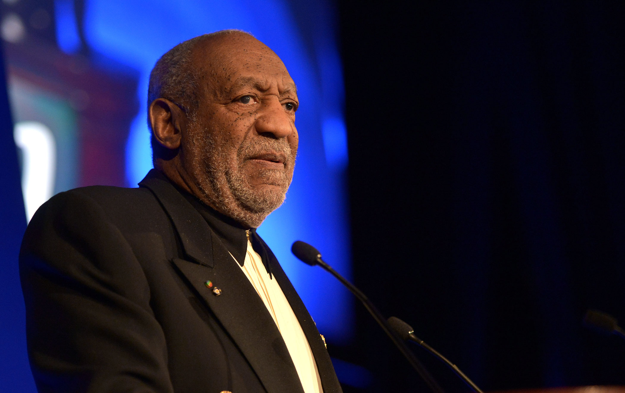Bill Cosby speaks at the Jackie Robinson Foundation 2014 Awards Dinner at the Waldorf Astoria Hotel on March 3, 2014 in New York City. (Stephen Lovekin—Getty Images)