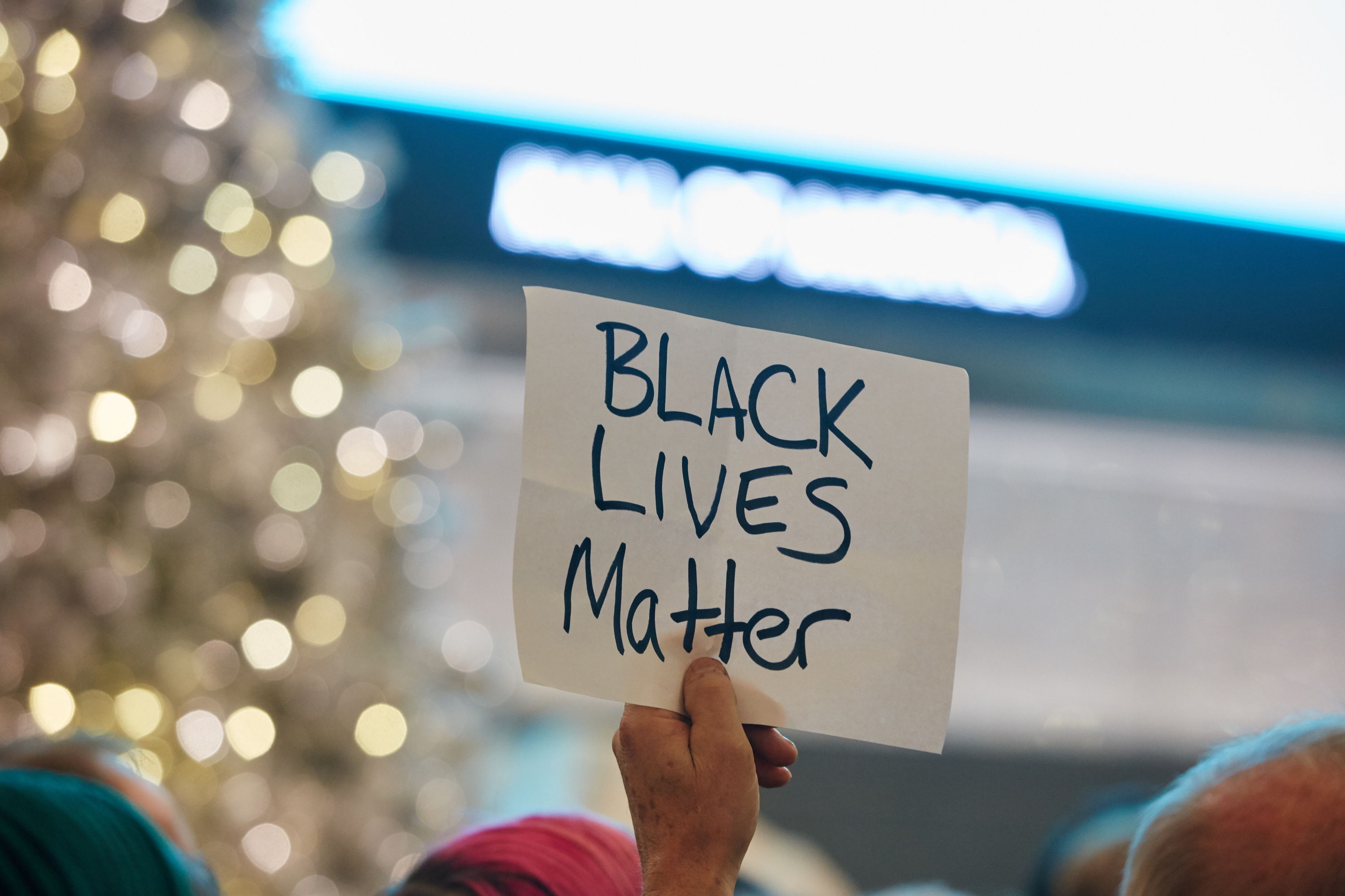 Thousands of protesters from the group "Black Lives Matter" disrupt holiday shoppers on Dec. 20, 2014 at Mall of America in Bloomington, Minn. (Adam Bettcher—Getty Images)