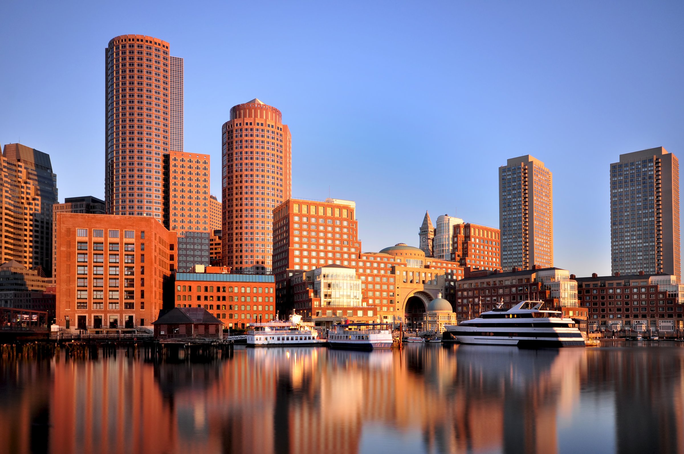 Boston Harbor at Sunrise