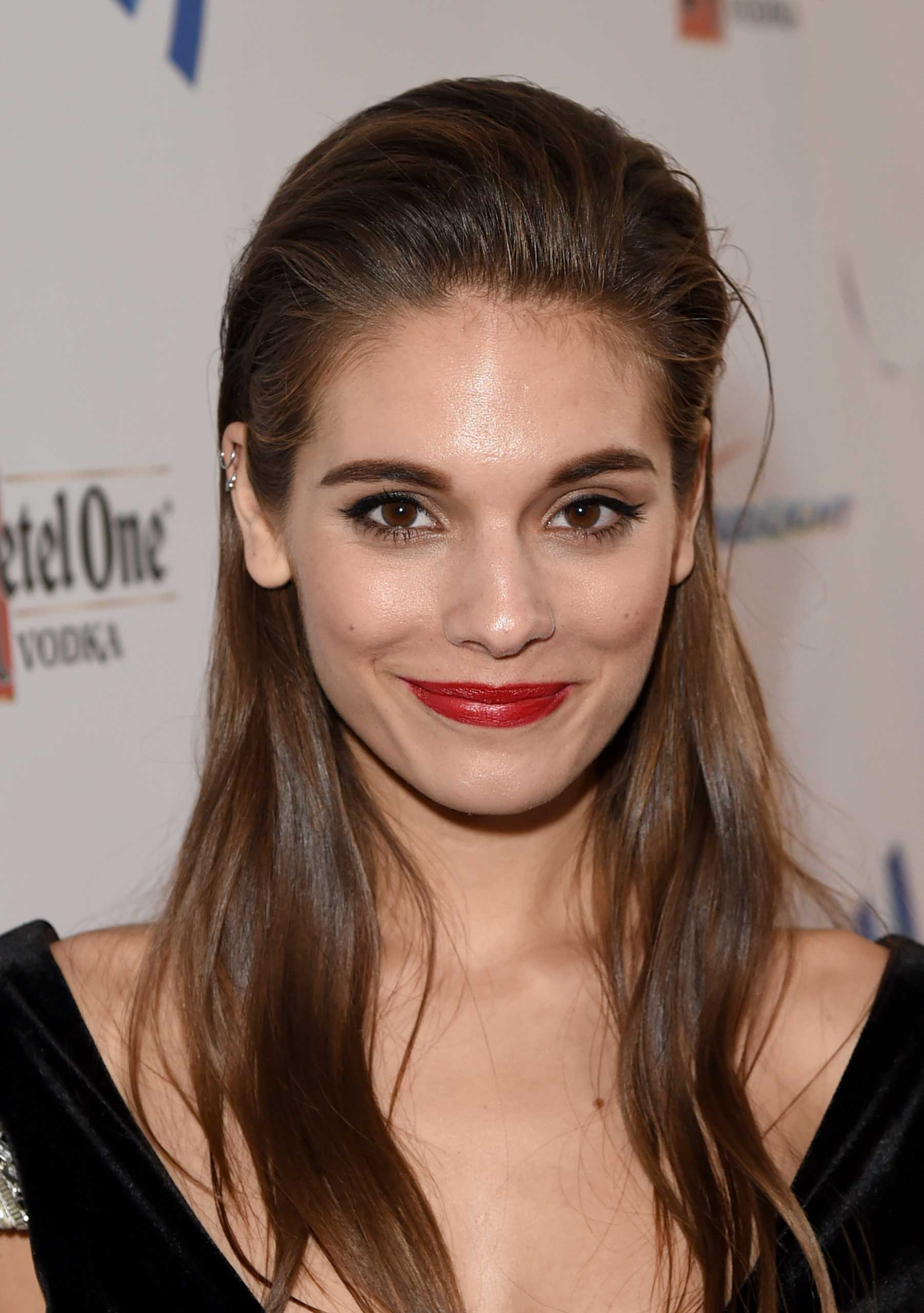 Actress Caitlin Stasey attends the 25th Annual GLAAD Media Awards at The Beverly Hilton Hotel in Los Angeles on April 12, 2014.