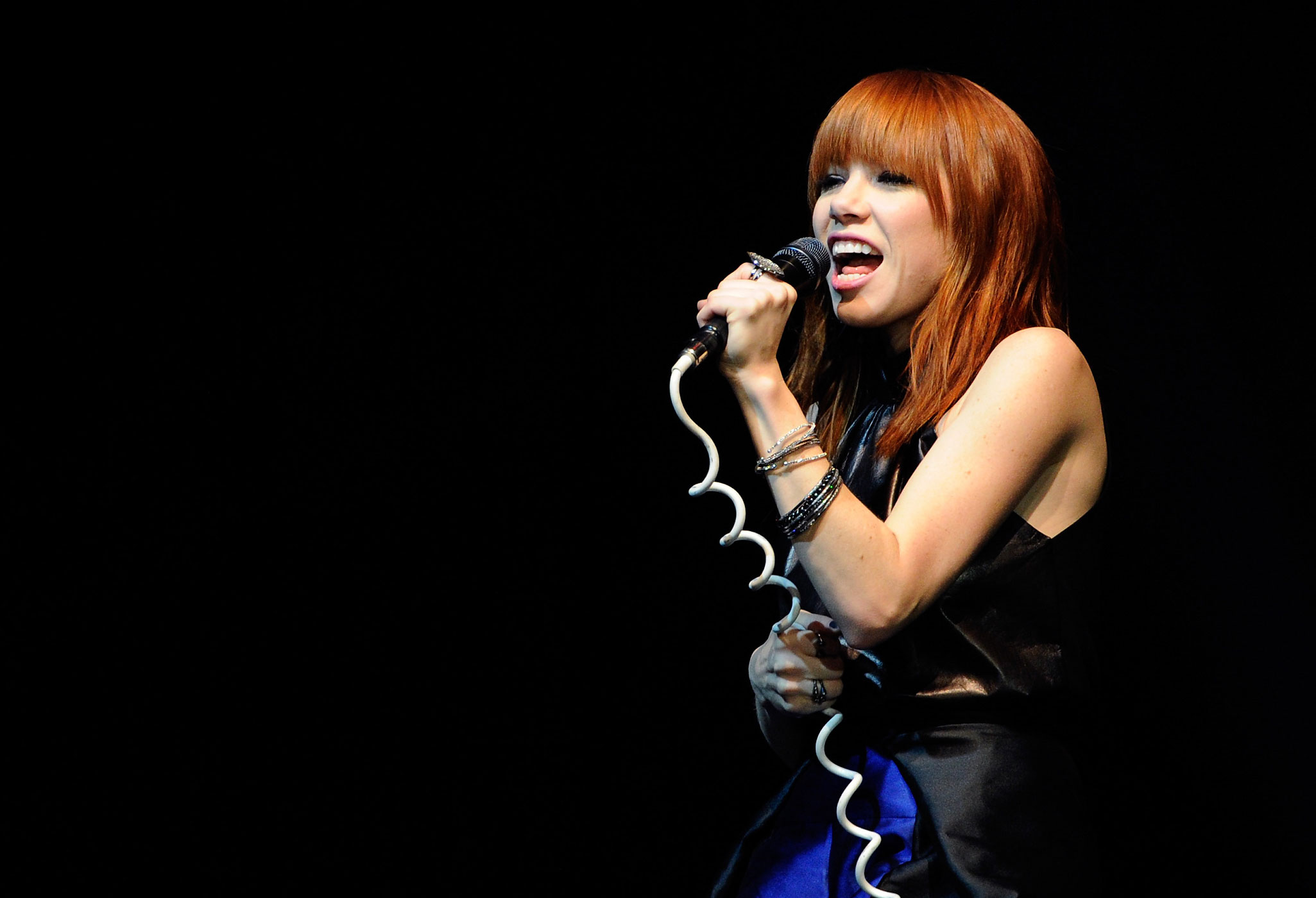 Carly Rae Jepsen performs at the "UniteLIVE: The Concert to Rock Out Bullying" at the Thomas &amp; Mack Center on Oct. 3, 2013 in Las Vegas, Nevada. (David Becker—Getty Images)