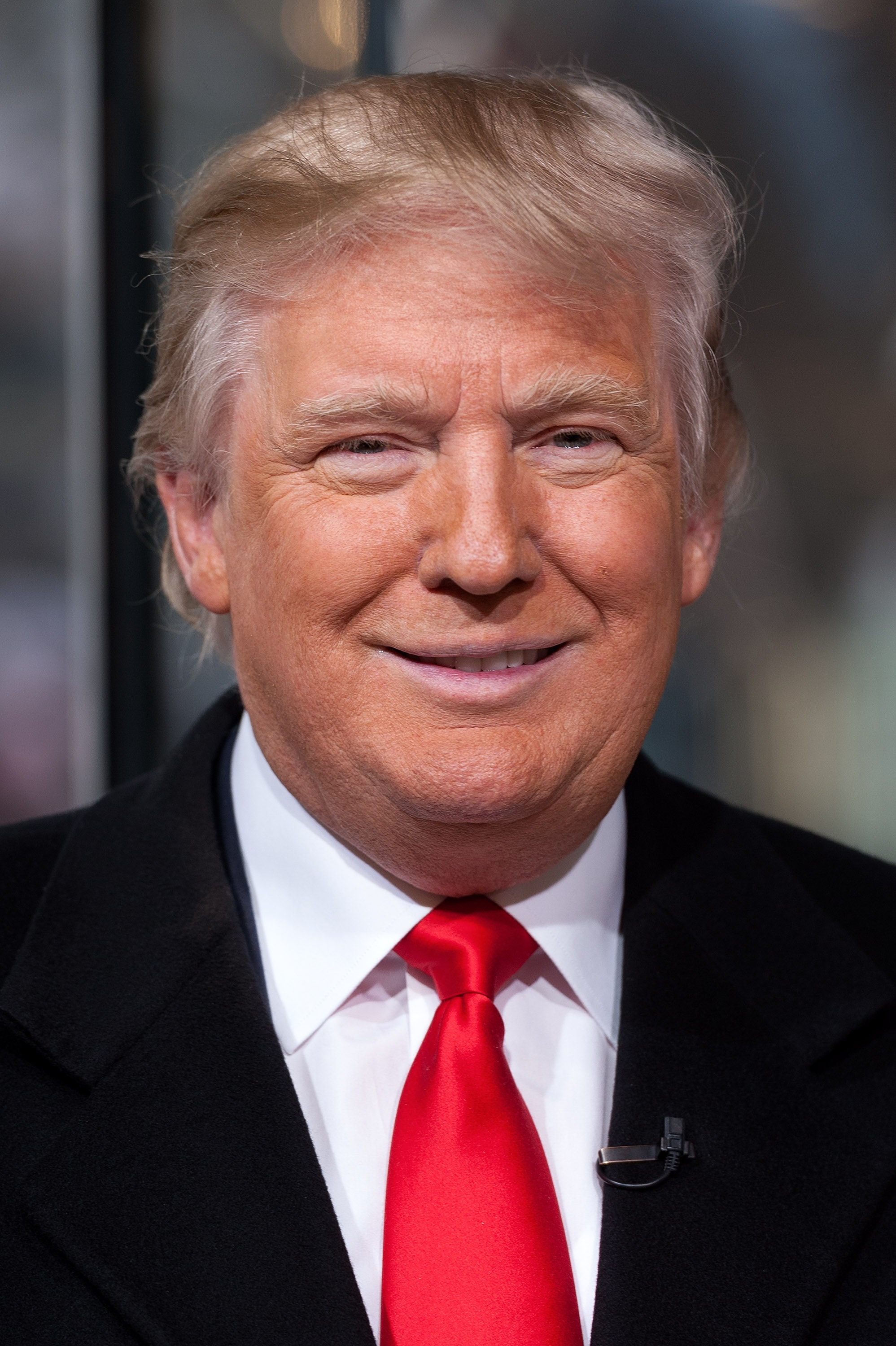 Donald Trump on the set of 'Extra' in New York City on Dec. 17, 2014.