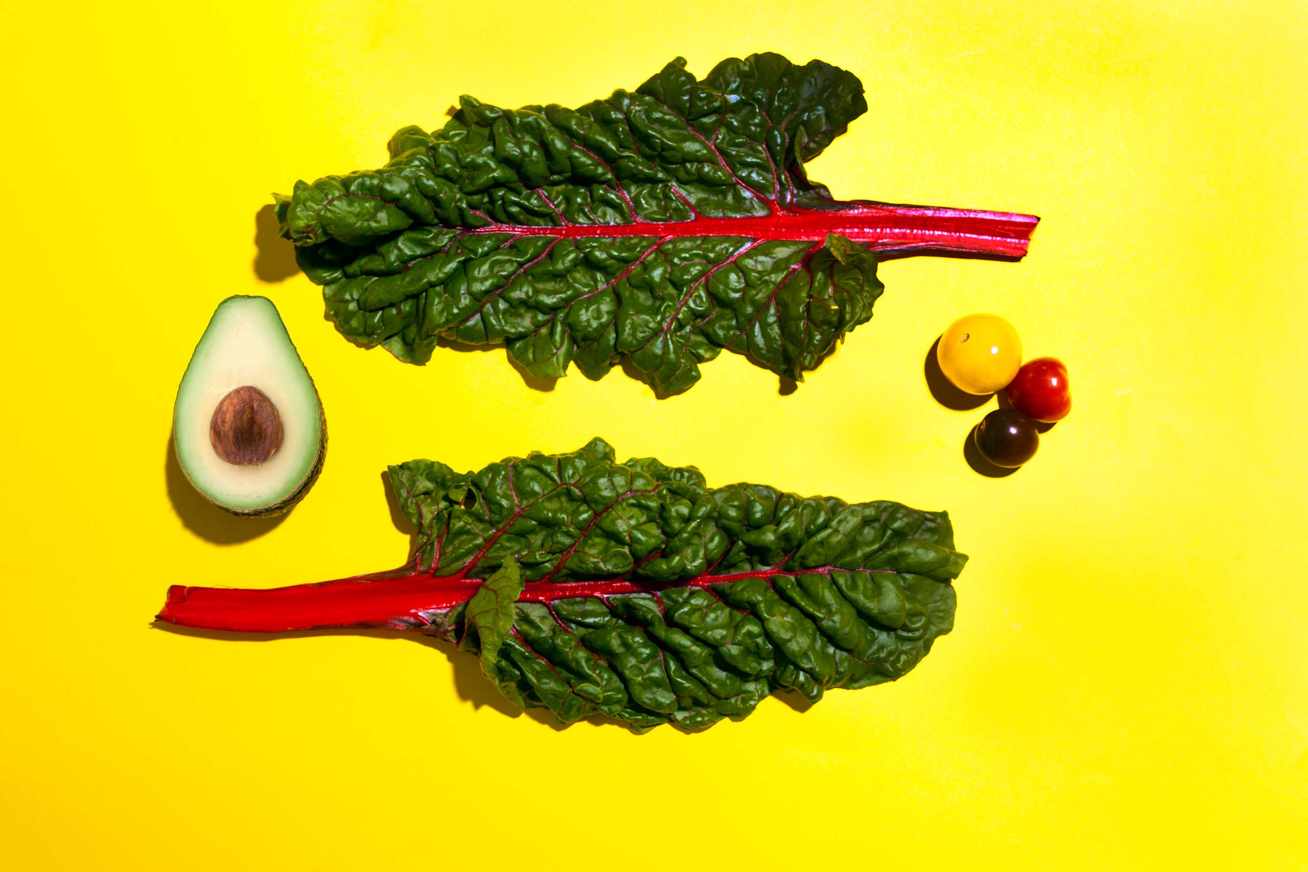 TIME.com stock photos Food Healthy Vegetables Chard Avocado