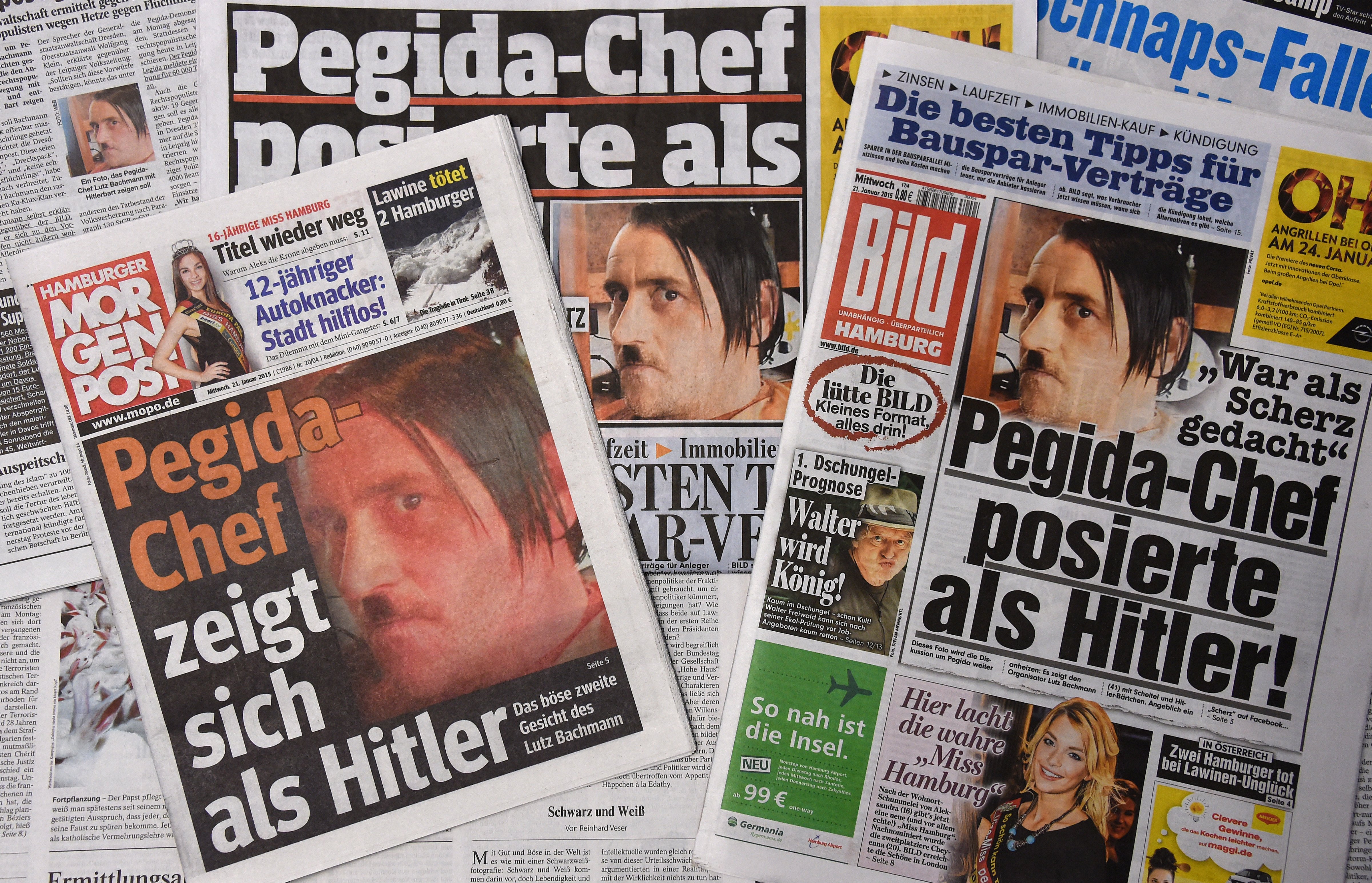 Hitler-picture of PEGIDA-head causes trouble