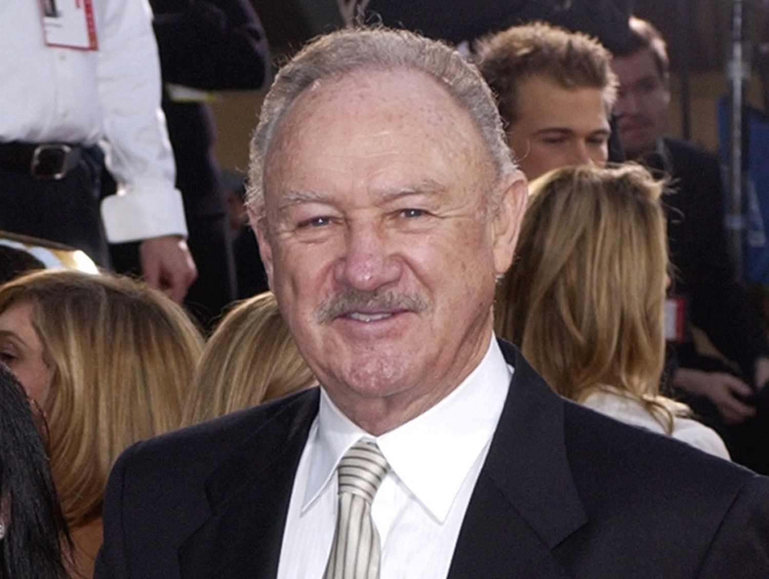This Jan. 19, 2003 file photo shows actor Gene Hackman at the 60th Annual Golden Globe Awards in Beverly Hills, Calif. (Mark J. Terrill — AP)