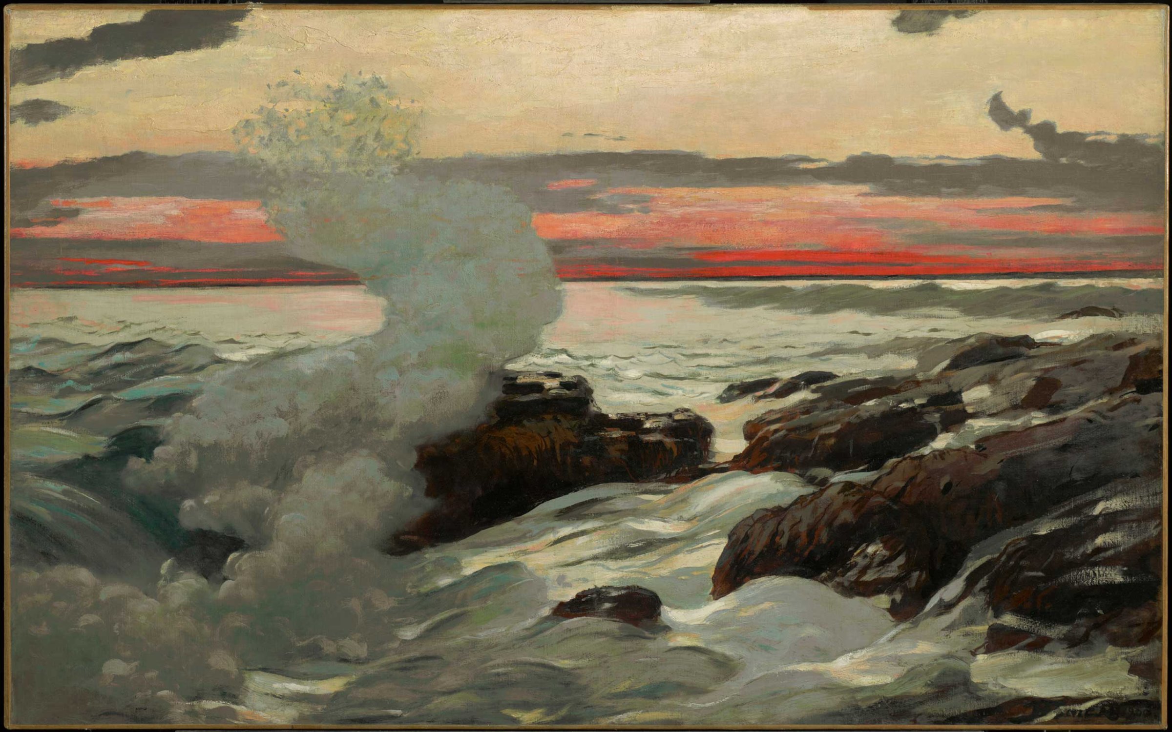 Winslow Homer (American, 1836–1910), West Point, Prout’s Neck, 1900. Oil on canvas, 30 1/16 x 48 1/8 in. Clark Art Institute, Williamstown, Massachusetts, 1955.7