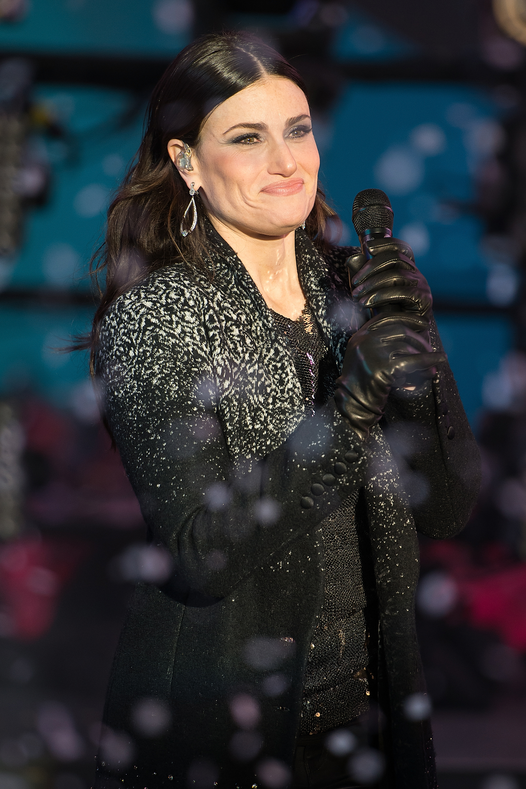 Singer Idina Menzel performs during New Year's Eve 2015 in Times Square at Times Square on Dec. 31, 2014 in New York City.