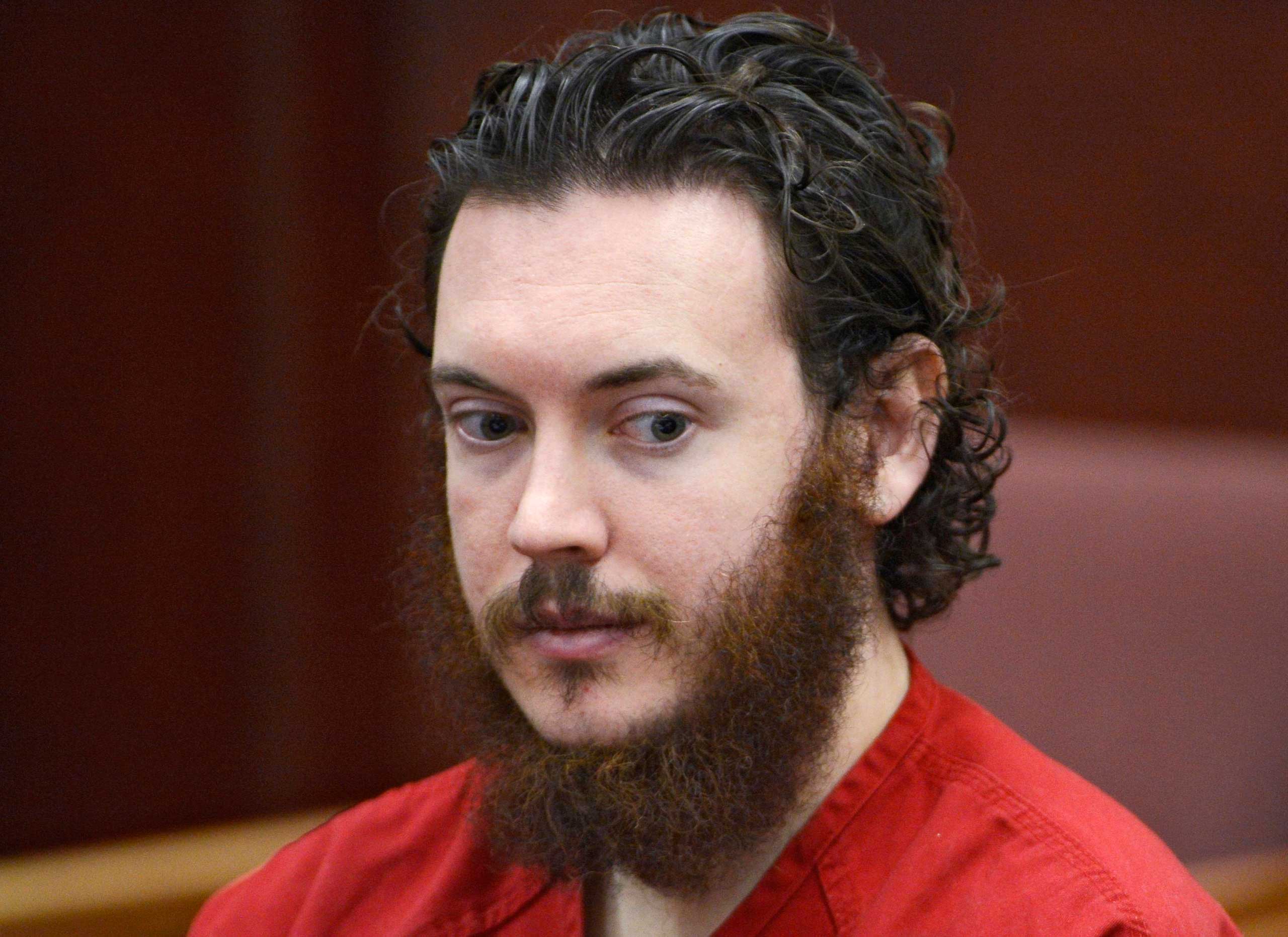 James Holmes sits in court for an advisement hearing at the Arapahoe County Justice Center in Centennial, Colo. on June 4, 2013. (Andy Cross—Pool/Reuters)
